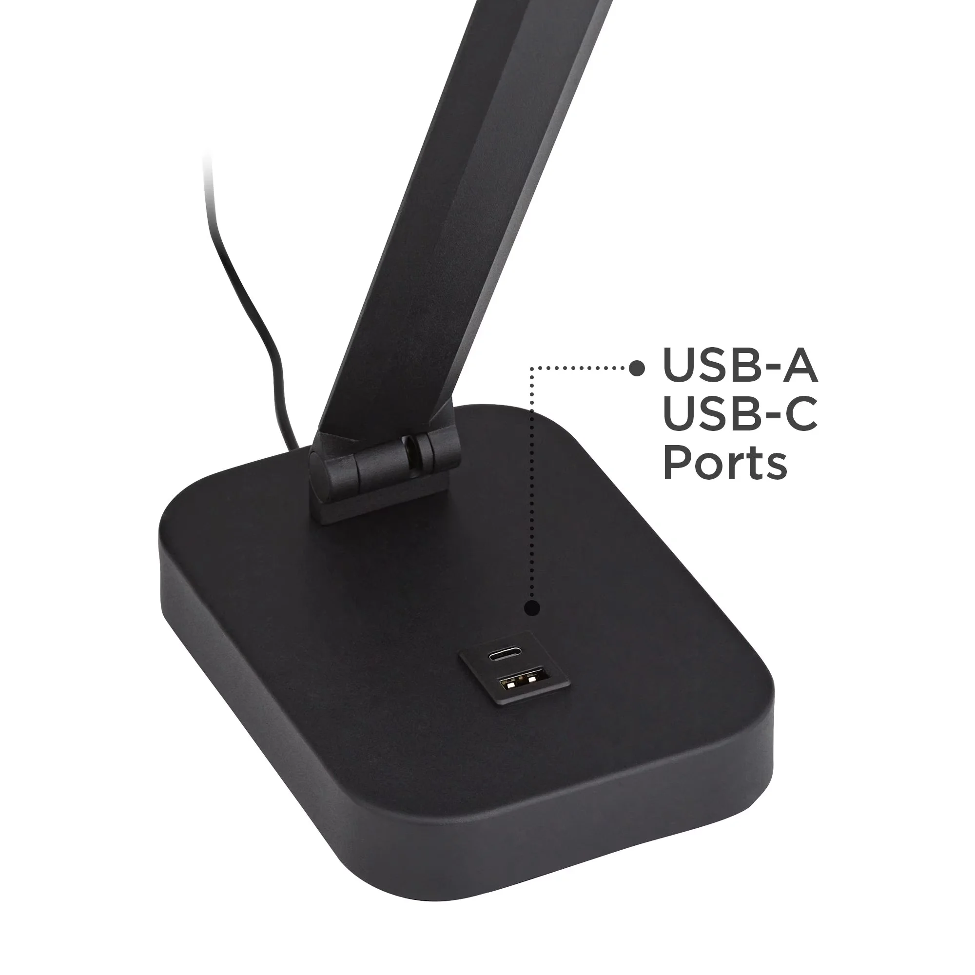 Classic Desk Lamp with LED, Dimmable - Metal Black Rayven - Rustic Charm Model 84D0CF
