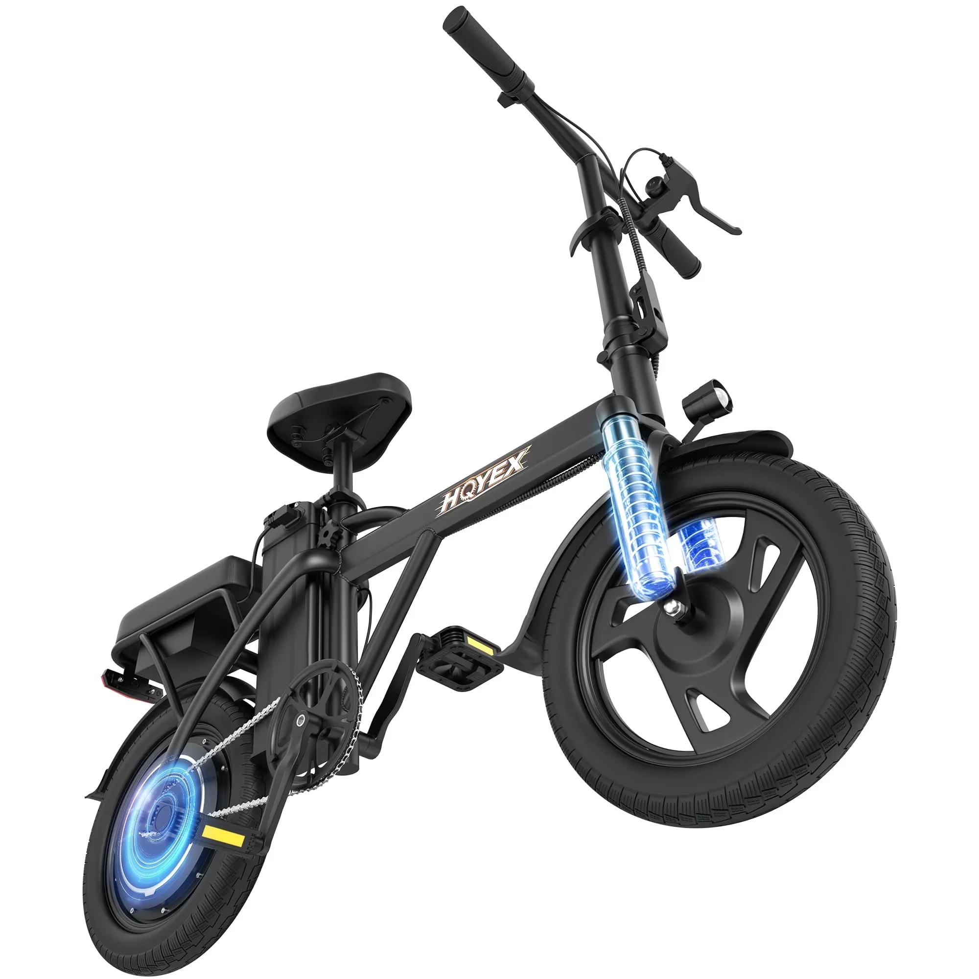 Modern Electric Bike with Battery, 500W, 500W Adult Bicycle - Black HQ14PRO Model 049EC3