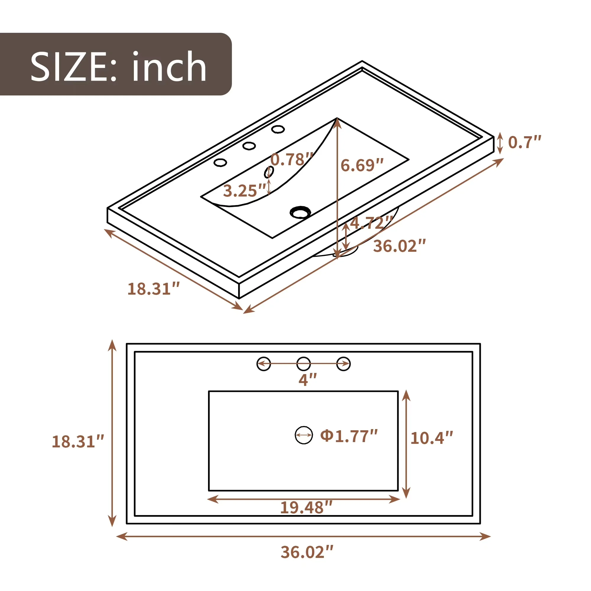 Efficient Bathroom Renovation with Sink, Cabinet Freestanding, Solid Frame - Model A1FDDF