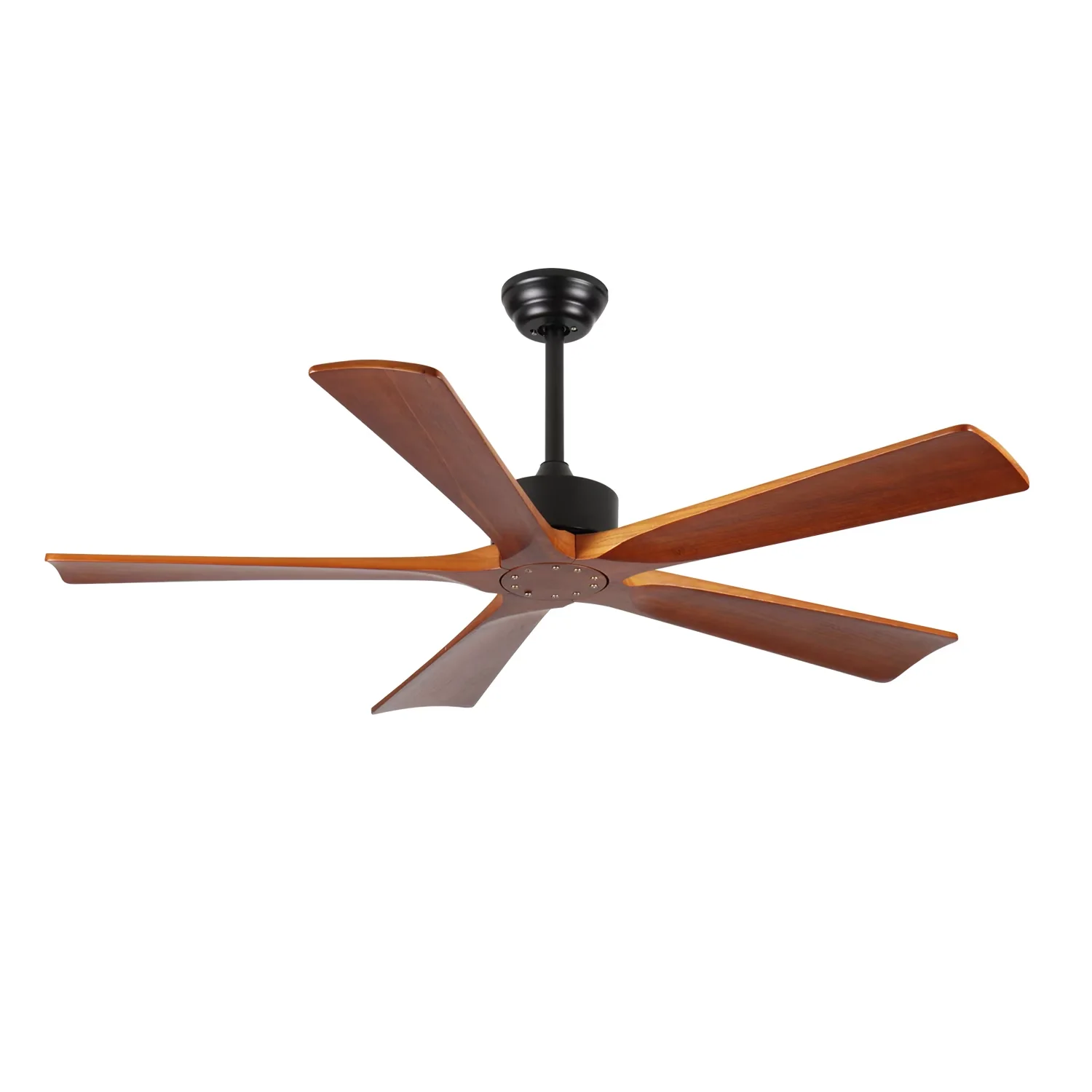 Classic Ceiling Fan with Mid-Century, Reversible Blades, 60 Inch Wood - Wood Brown Model 925355