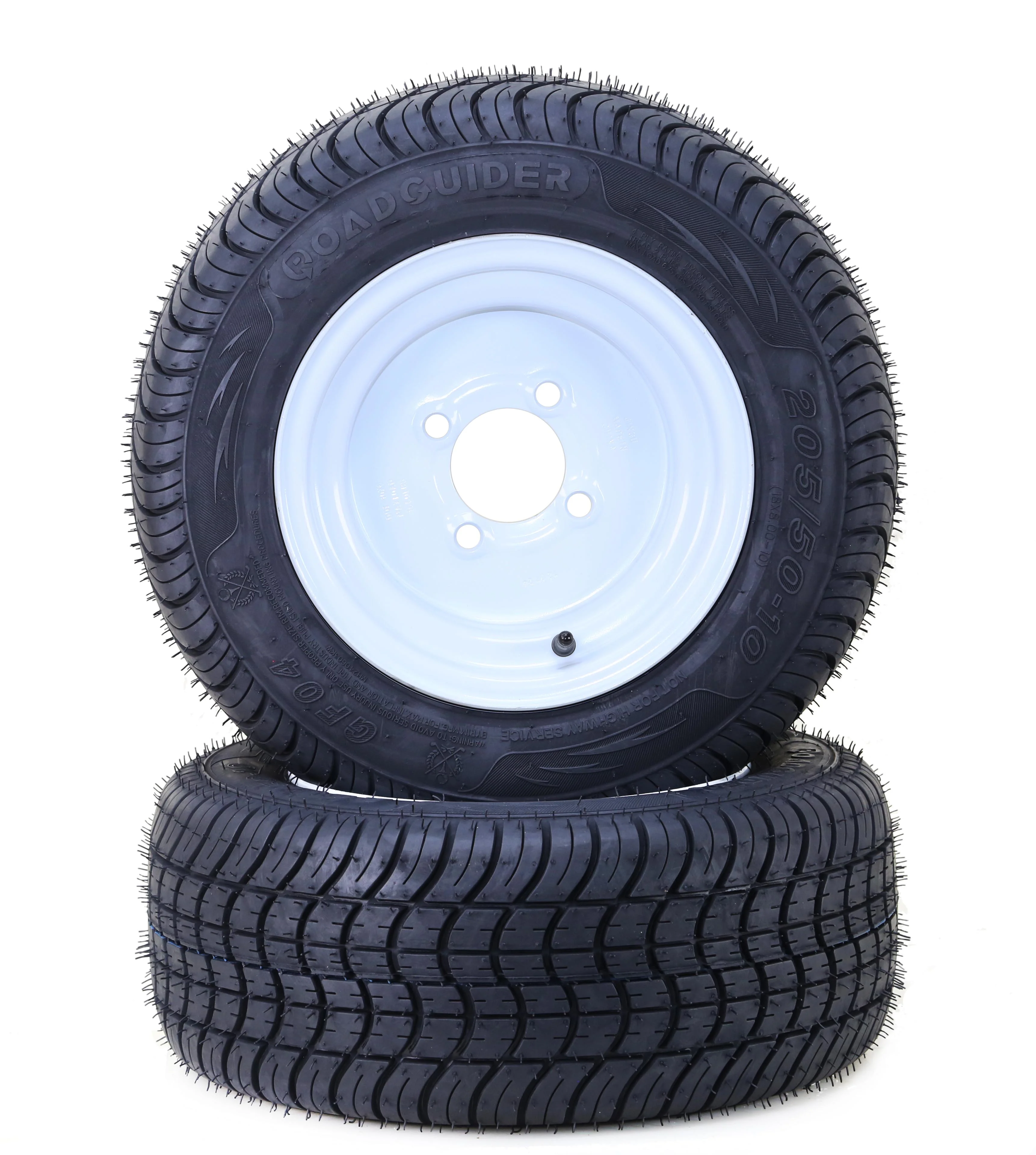 Efficient Golf Cart Tire with Heavy-Duty, Non directional tread pattern, Set 2 -14002 - Model CFF4B4