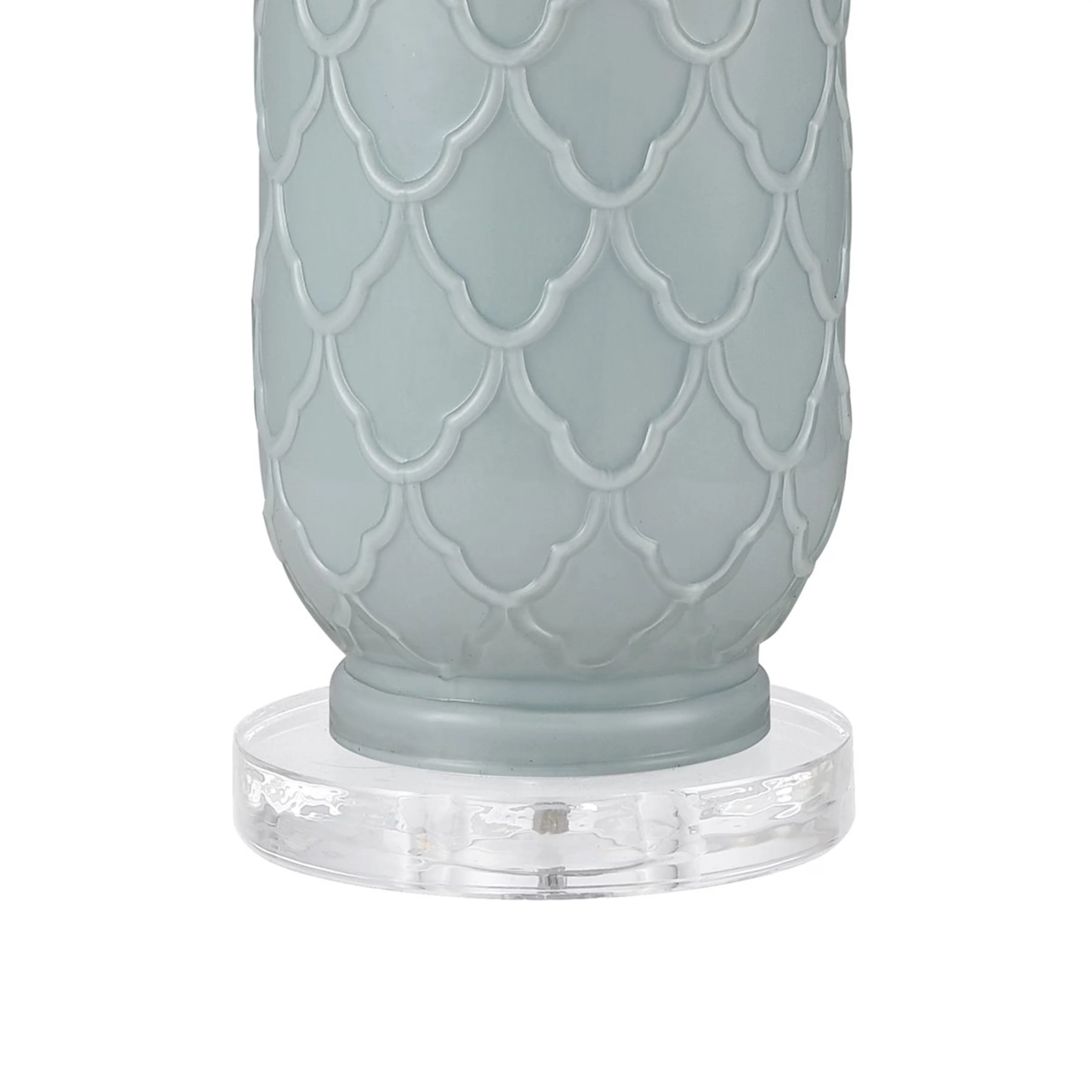 Reliable Table Lamp with Incandescent, Modern, Standard Lamps - Blue Acrylic Model ABA4D8