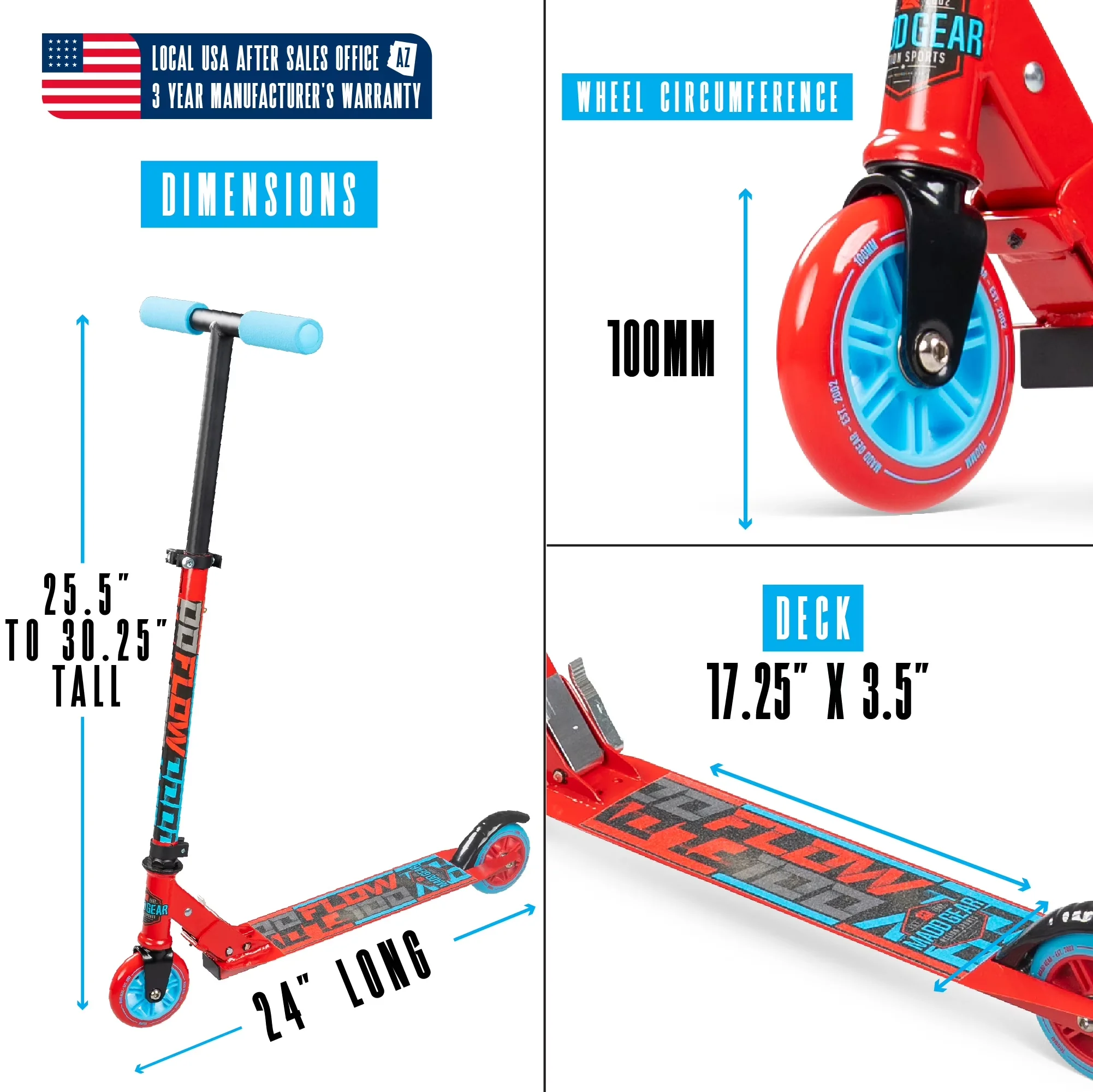Professional Scooter with Compact, Lightweight, Portable - Red Aluminum Model 871294
