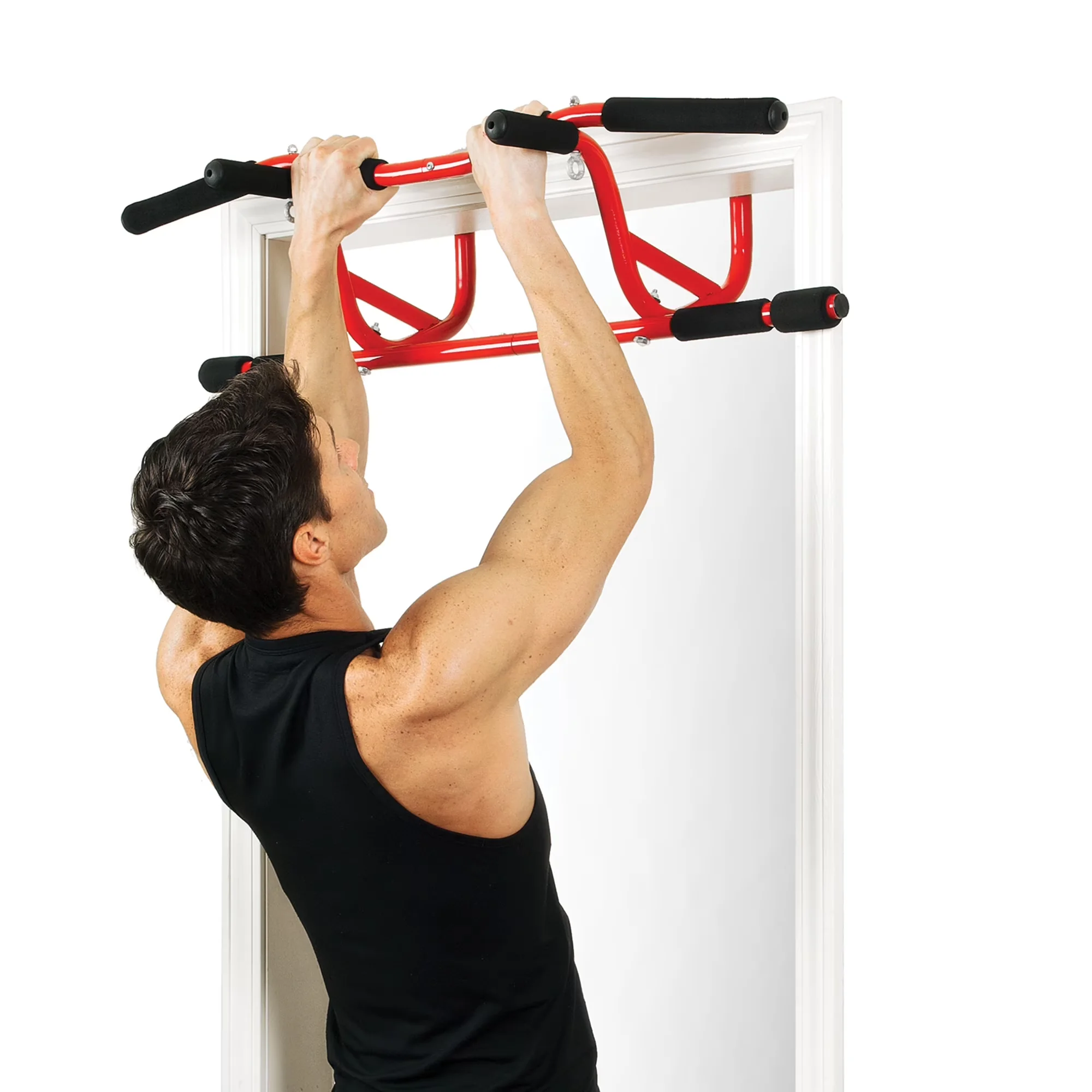 Sleek Home Gym with Portable - Metal Red Multi - Ergonomic Design Model 8A24AD