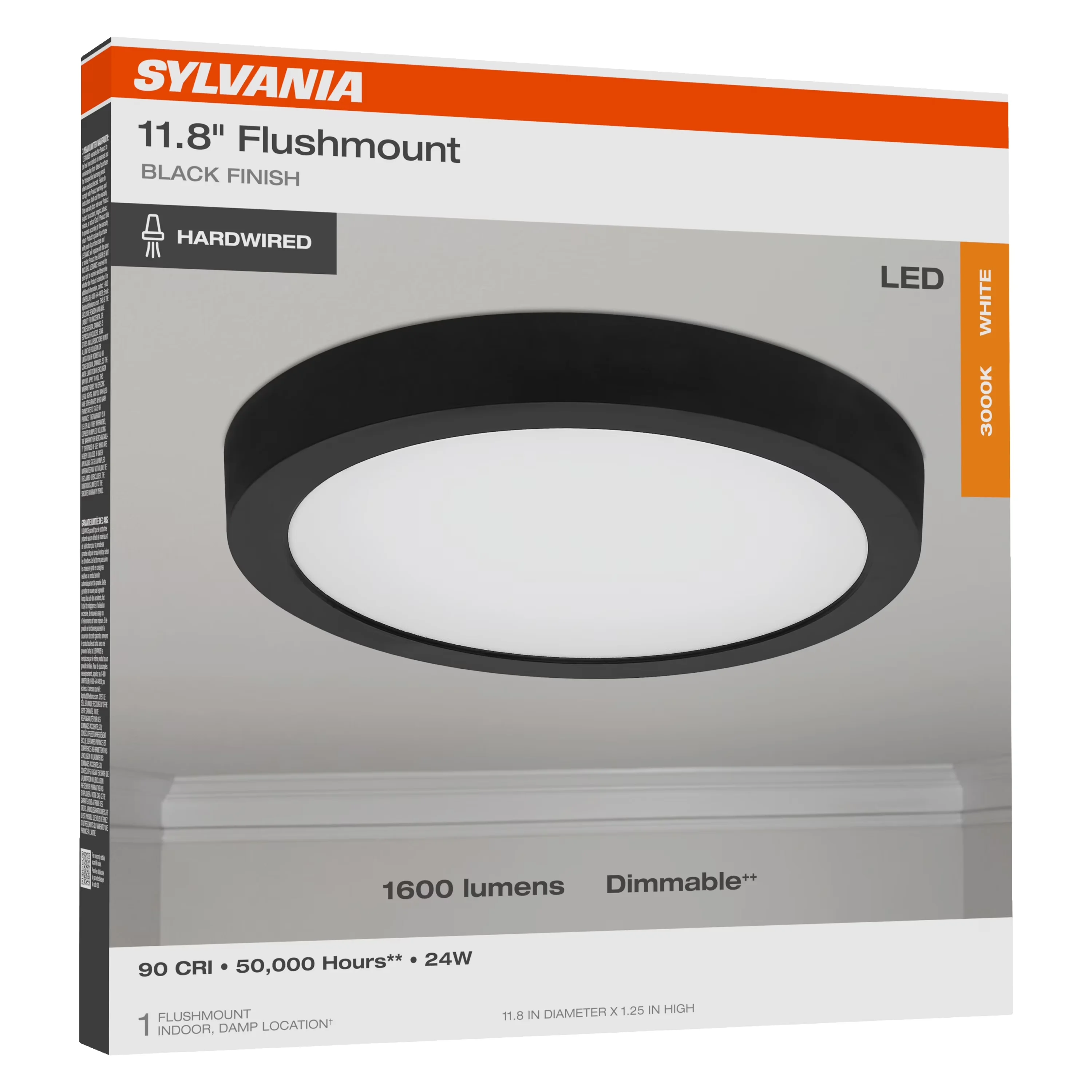 Reliable Ceiling Lights Fixture with LED, Modern - Black Plastic for Living Room Model 15110C