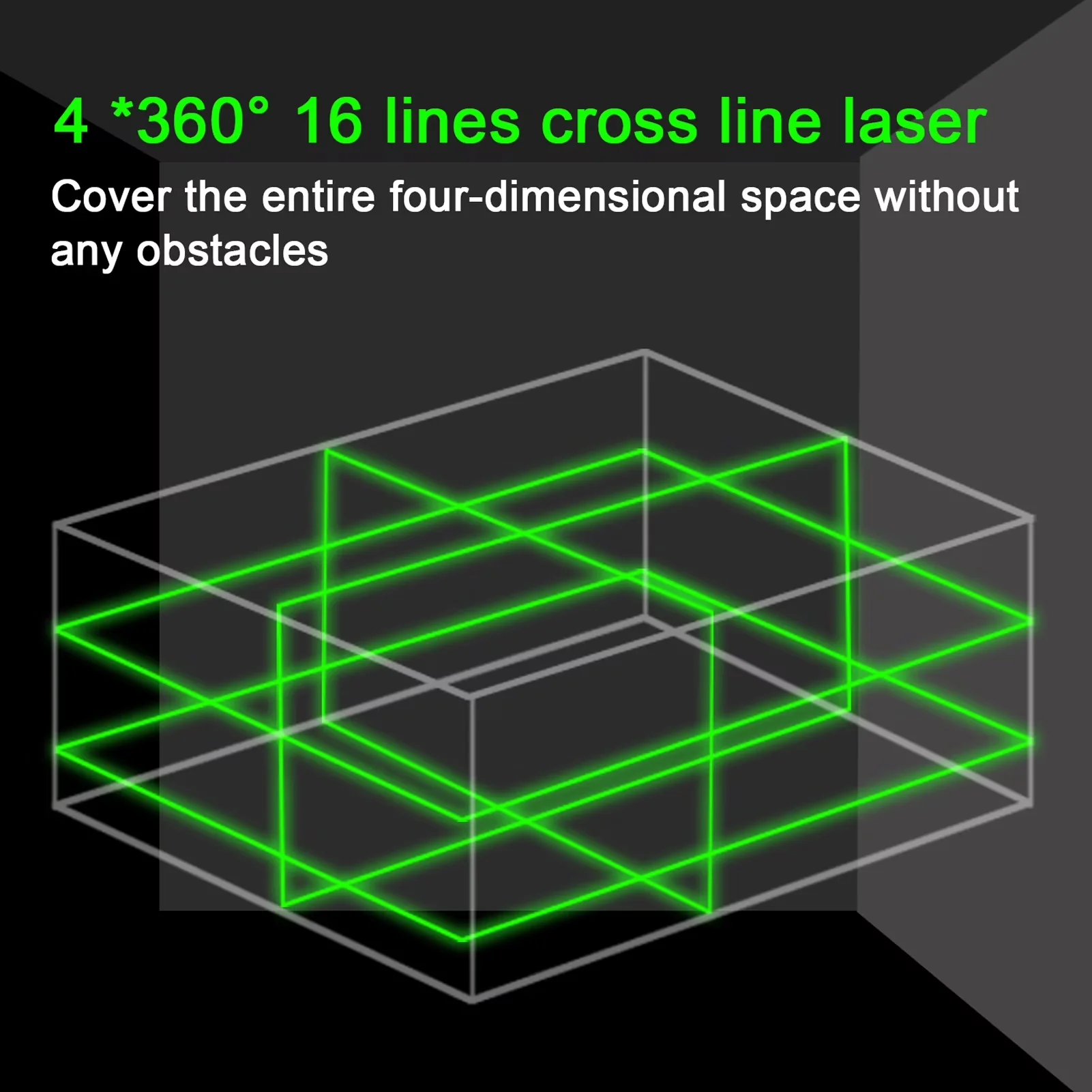 Durable Measuring Layout with Battery, Magnetic, Remote - Green Plastics+Metal for Indoor, Outdoor Model F1CCB4