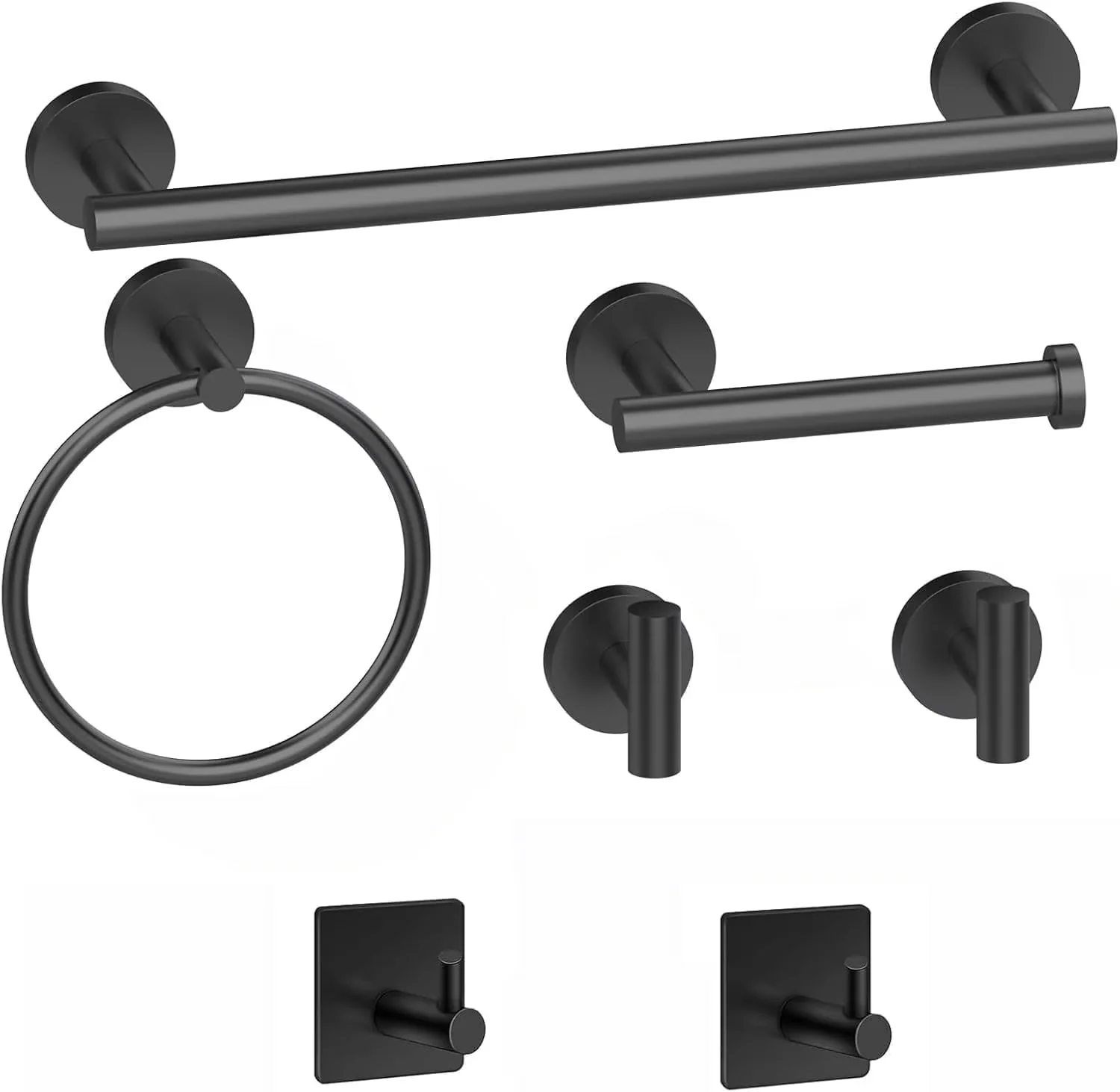 Plumbing Reliable with Rust Resistant, Modern, 7-Piece - Black Stainless Steel Model AA42F6