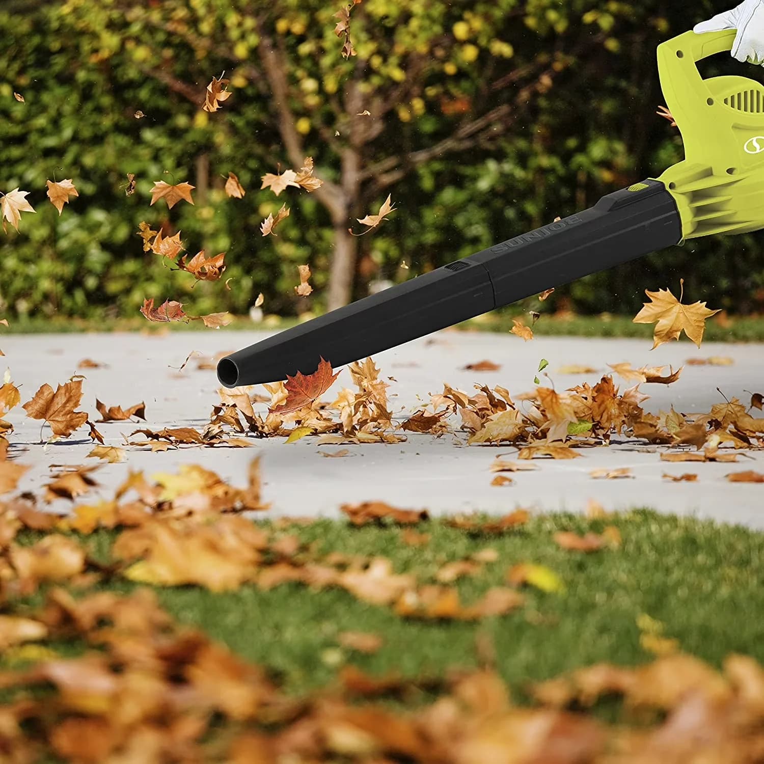 Durable Leaf Blower with Grey (Green) (Refurbished), LIGHTWEIGHT: Only weighs 3.9 lbs!, NO LOAD SPEED: 12,000/13,500 RPM - Model B78B28