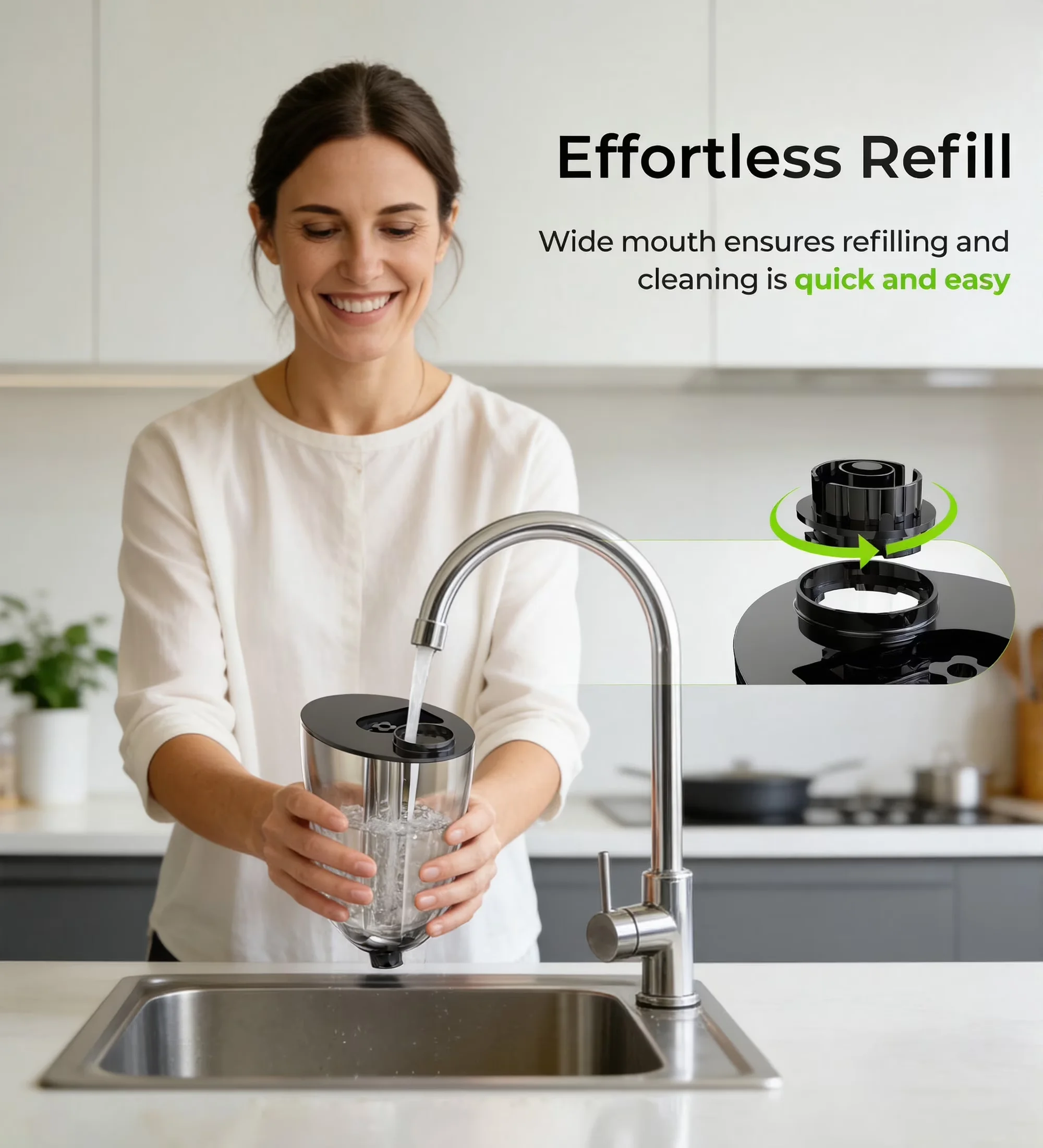 Efficient Humidifier with Automatic Shut-Off, Adjustable Humidistat, Water Level Indicator - Black Model 8865DB