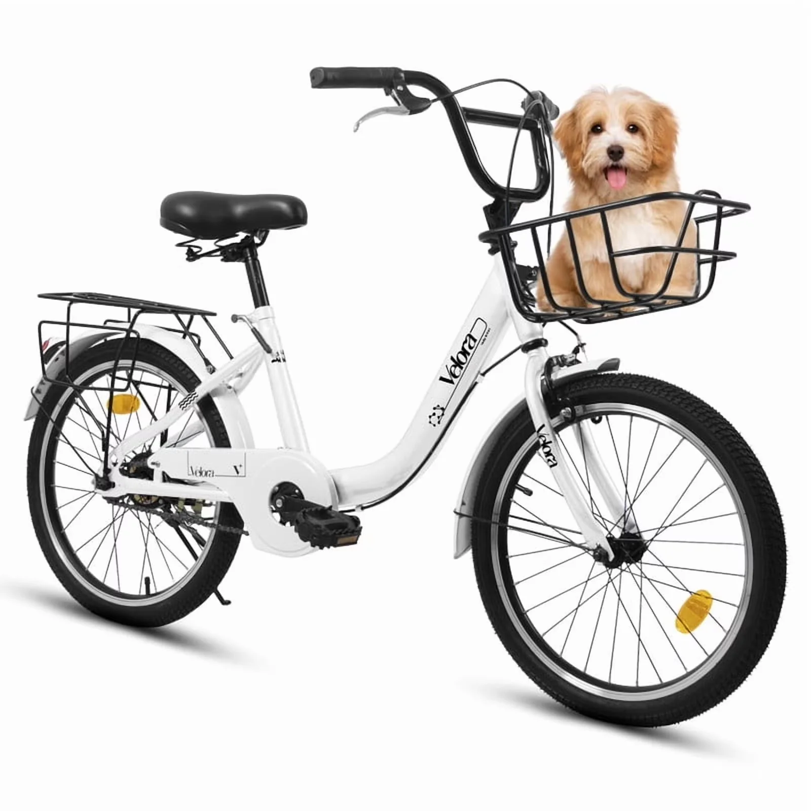 Professional Kids Bike with Compact, 20 Inch - White 5-8 - Industrial Grade Model F9D263