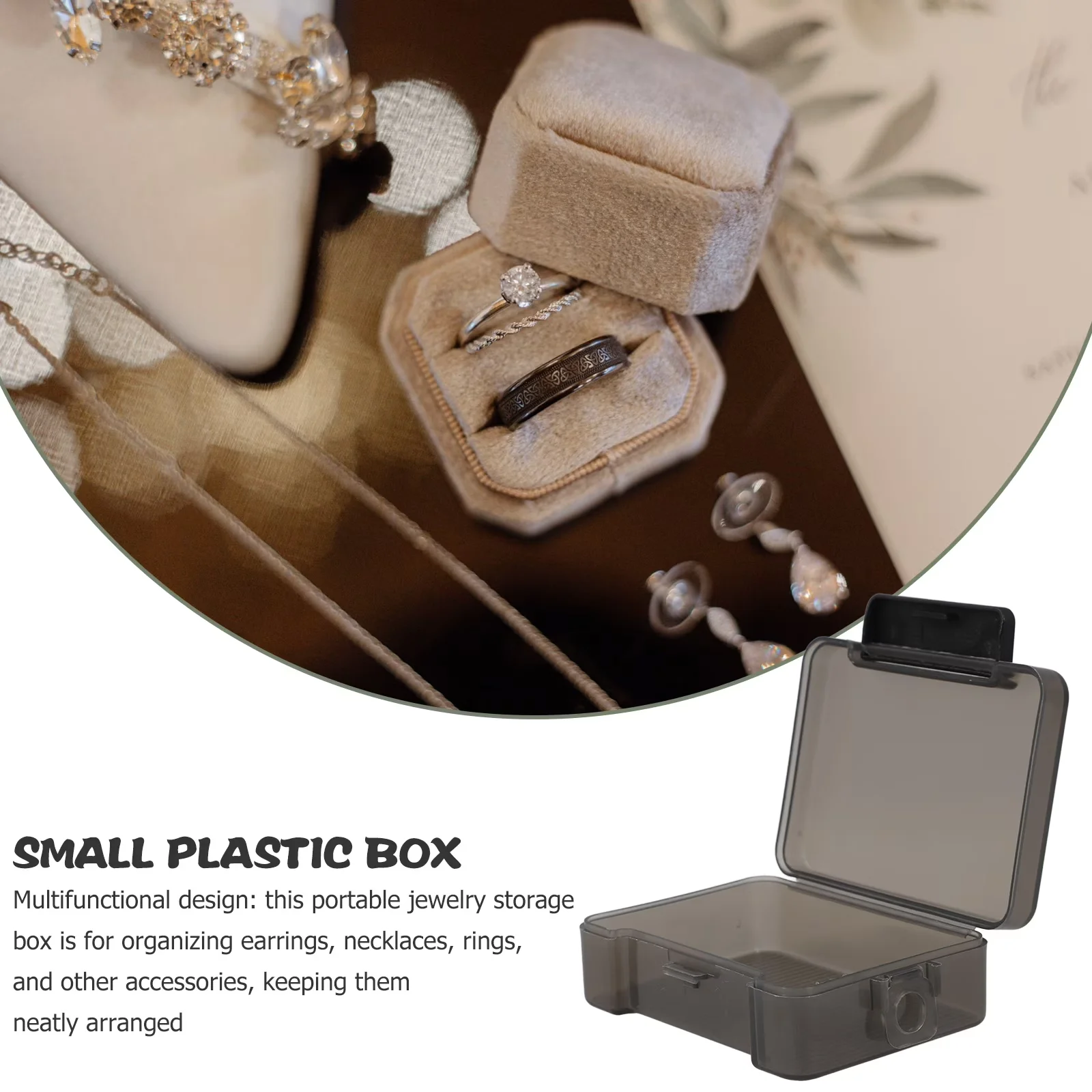Garage Storage Supply Premium with Stackable, Oculoon Small Plastic Containers - Plastic Black for Small Model F89BBB