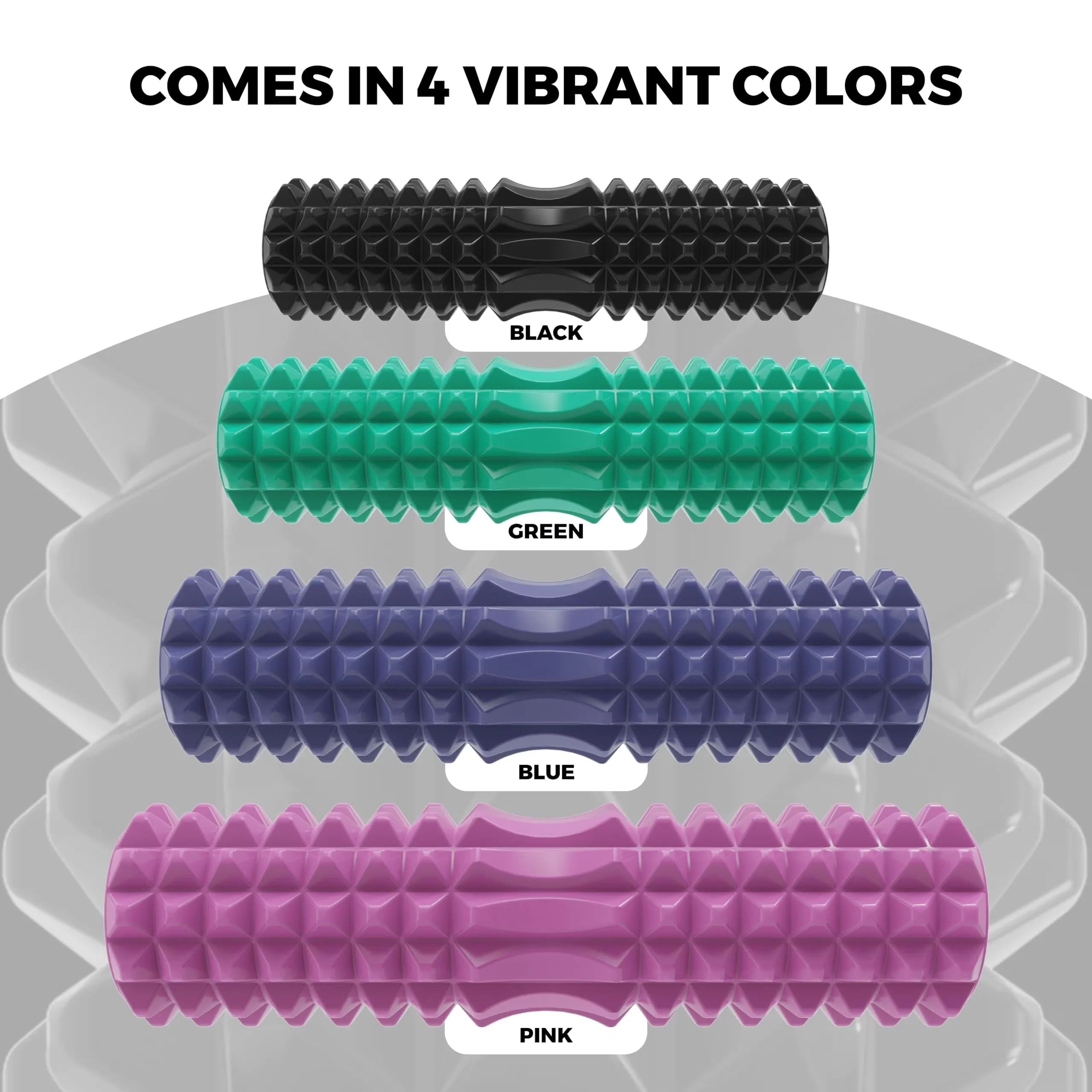 Home Gym Accessory Stylish with Vibrating, 5-Speed Deep Tissue Back Roller, Vibrating Foam Roller - Eva Foam Pink Model 4B6122