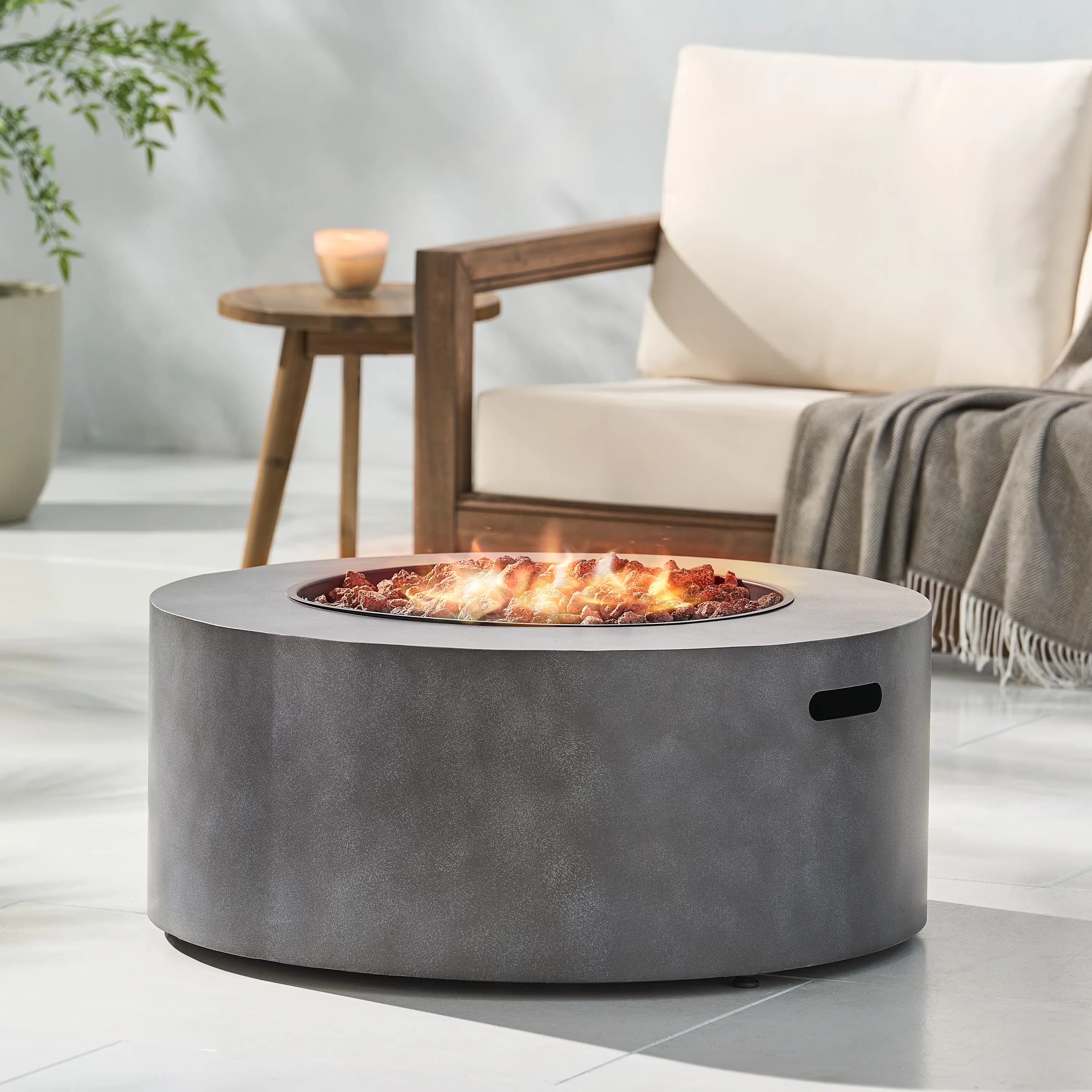 Outdoor Heating Efficient with 40000 BTU, Includes: One (1) Fire Pit - Metal Model 1F22AE