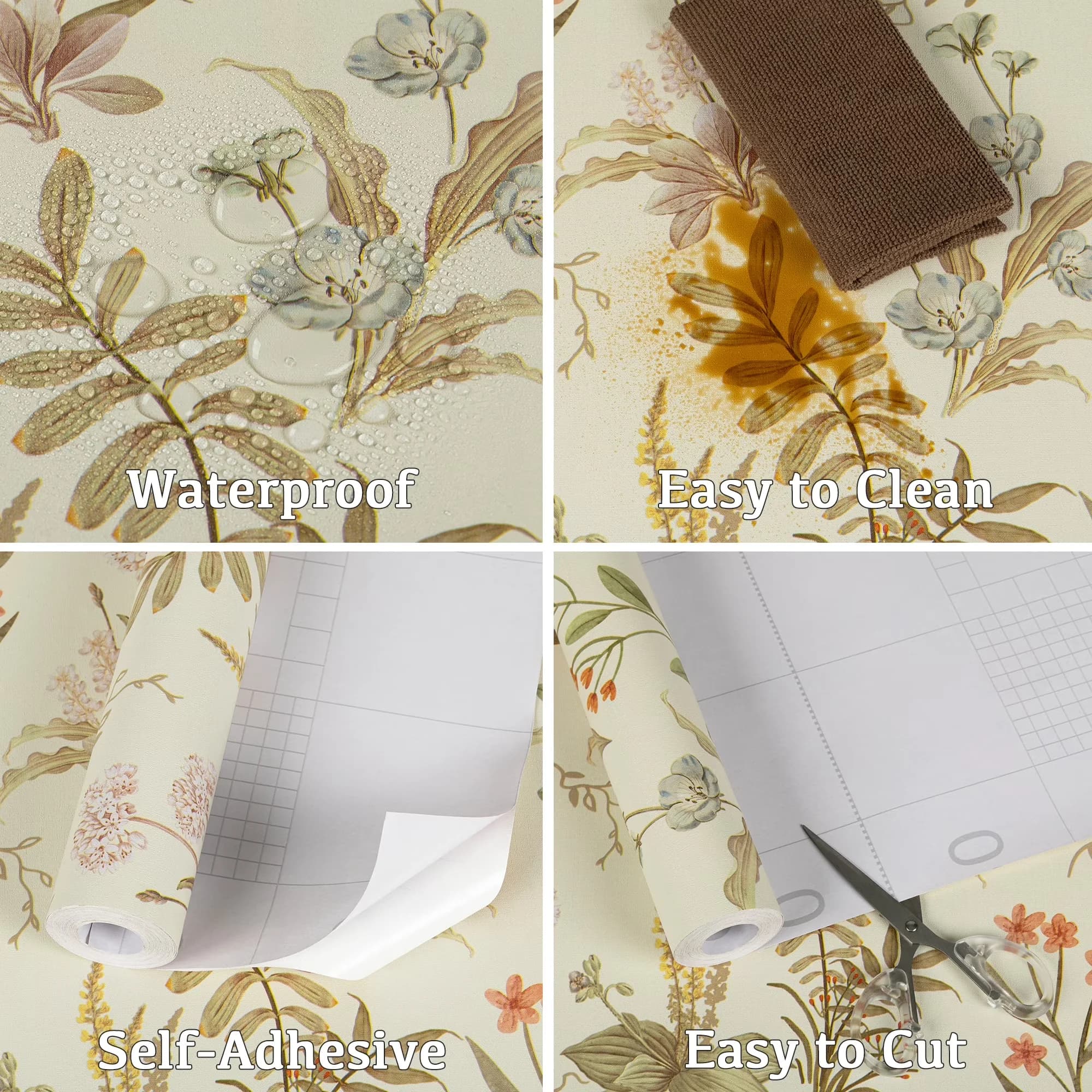Professional Wallpaper with Easy To Clean, Waterproof, Durable - Multicolor Pvc for Home Model 067B9E
