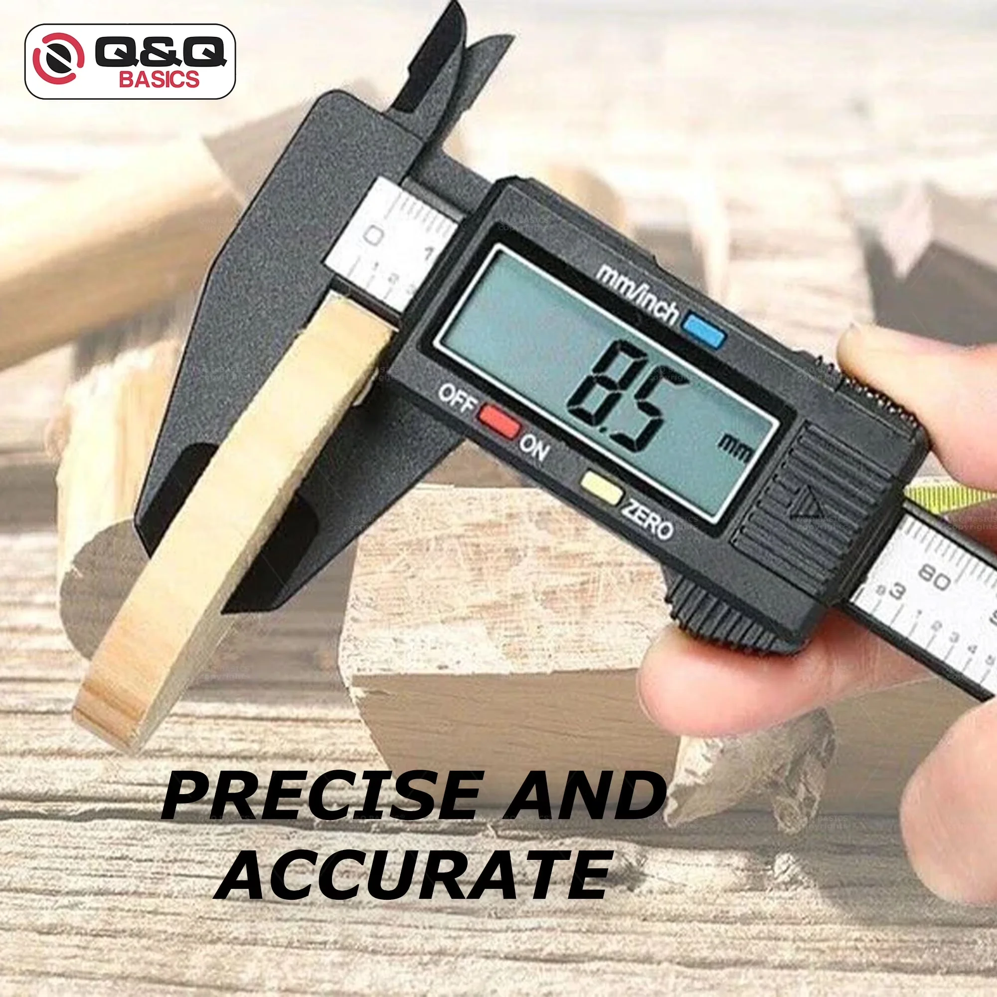 Measuring Layout Quality with Easy To Read, Durable, Lightweight - Plastic Carbon Fiber 6" Model 918B34