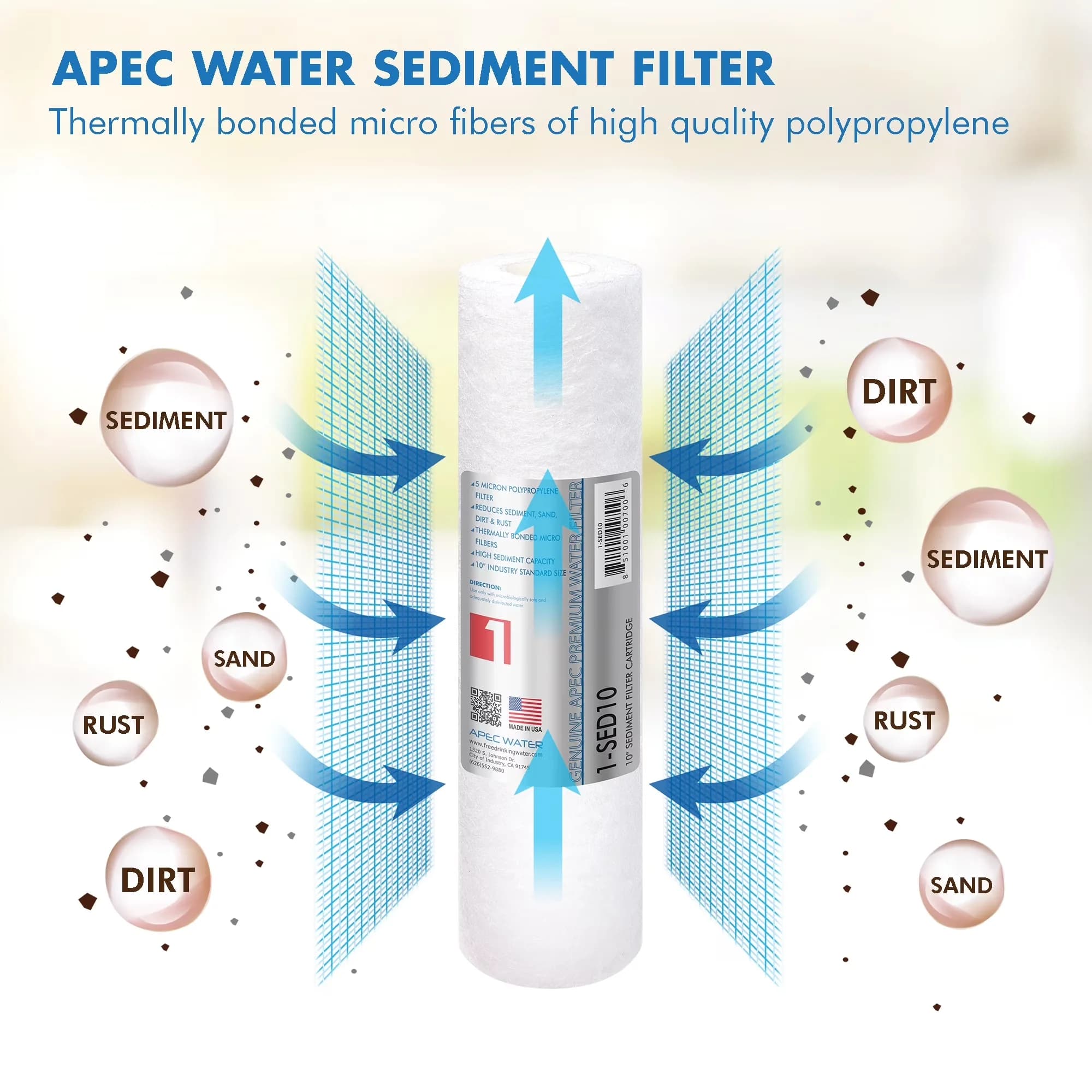 Durable Water Filtration - Filter - Professional Series Model 5F858C