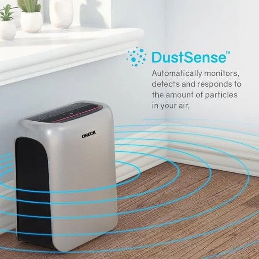 Professional Air Purifier with Automatic Shut-Off, Built-in Timer with auto shut off. - Grey Model FCF5B0
