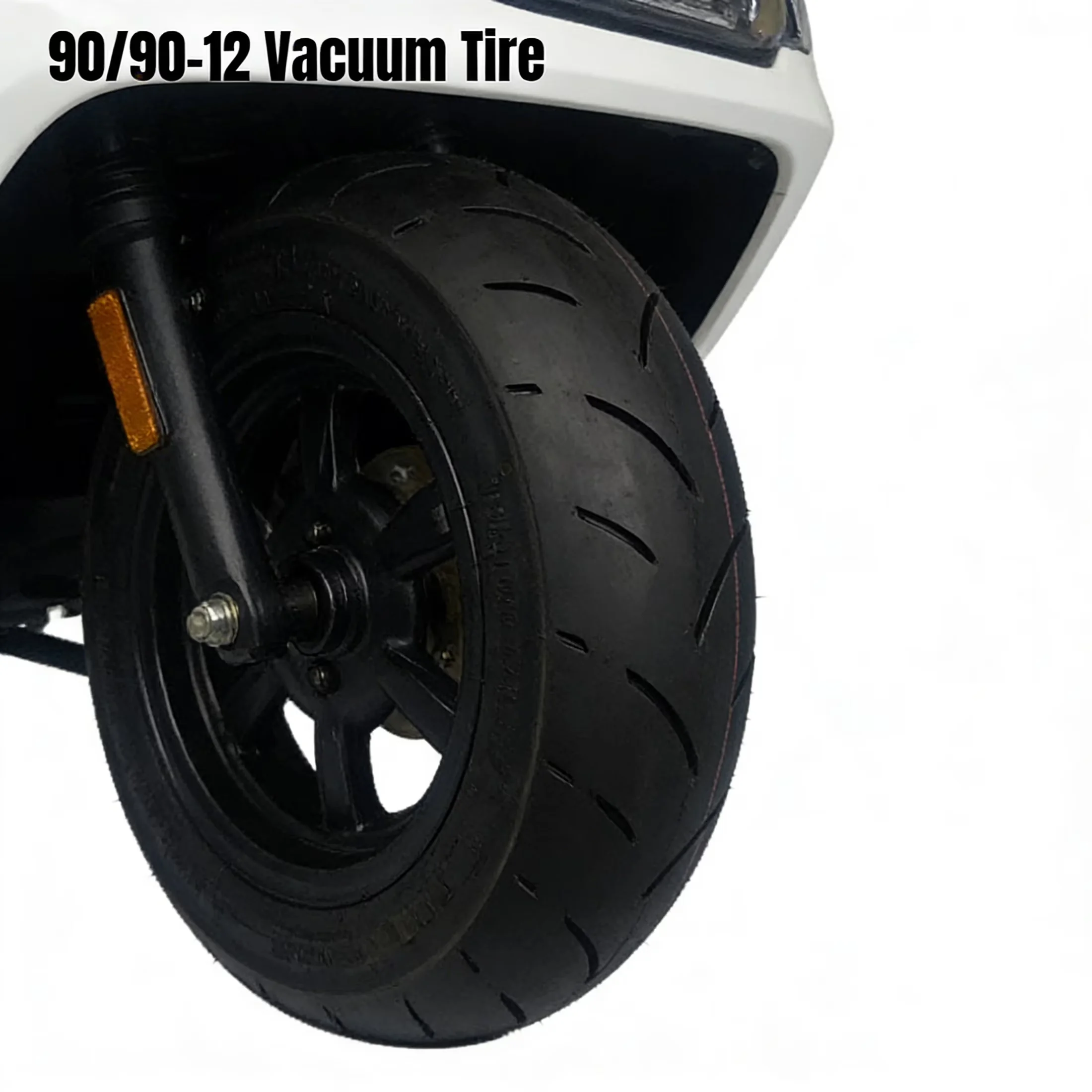 Motor Home And Rv Tire Compact with Anti-Skid Wear Tire, 12 inch Tubeless Replacement, 90/90-12 Street Vacuum - Model 9E45EE
