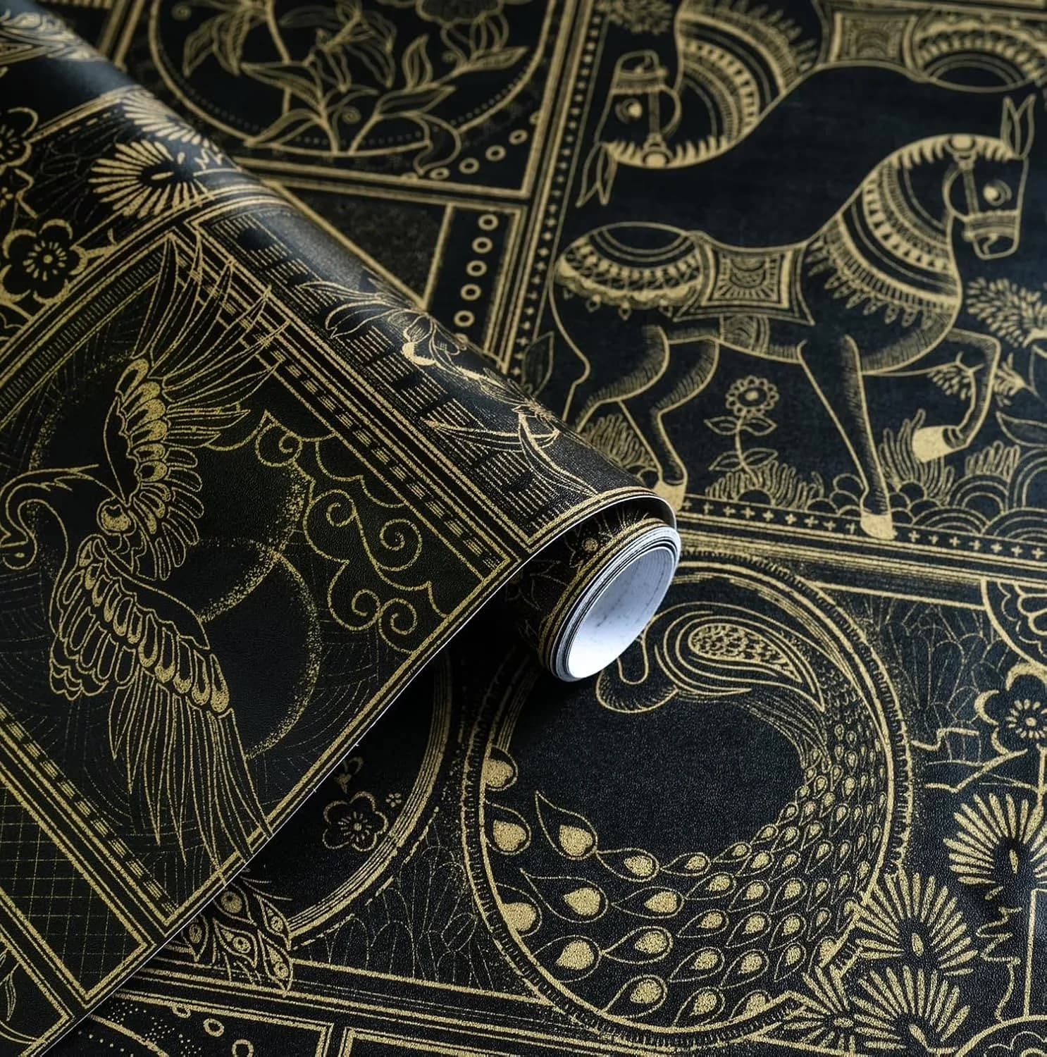 Quality Wallpaper - Black for Bedroom Vintage - Easy to Use Model 335D7F
