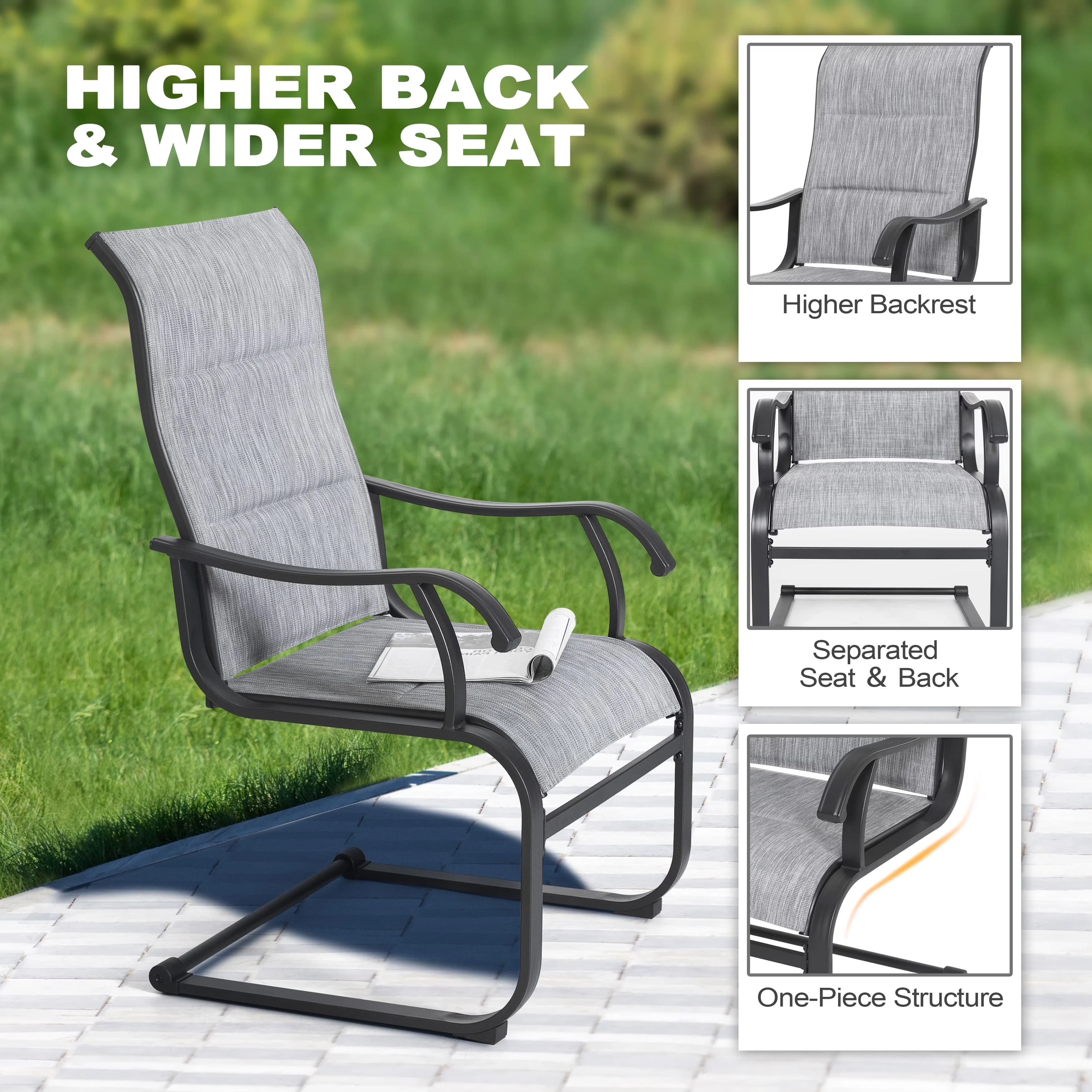 Patio Dining Set Quality with Umbrella Hole, 7 Piece Outdoor - Textilene Model 49D454