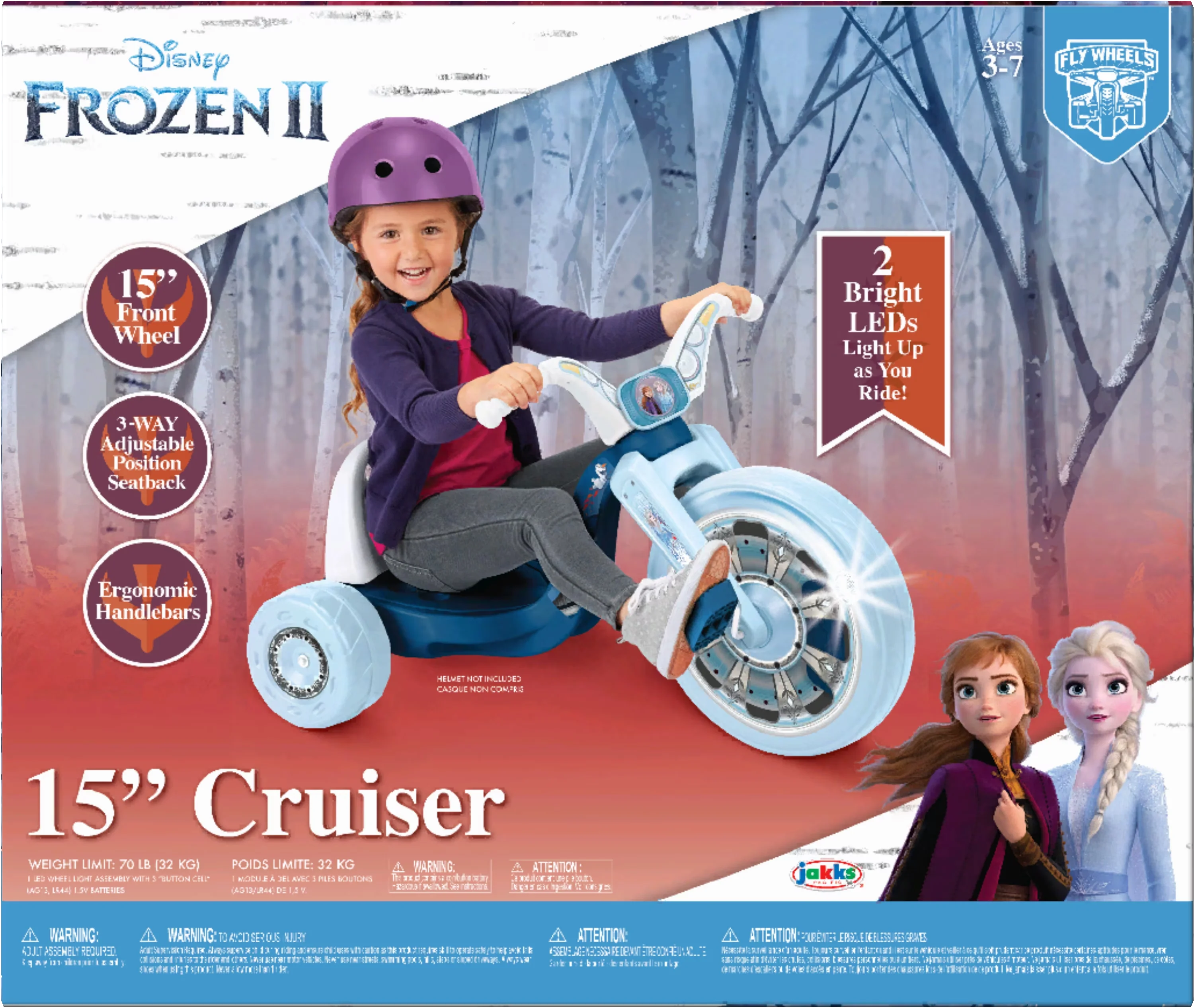 Durable Kids Bike with Adjustable Seat, For Child 3 to 7 years., Light Child Age 3 to 7 Years - Multicolor Model ABD7D5