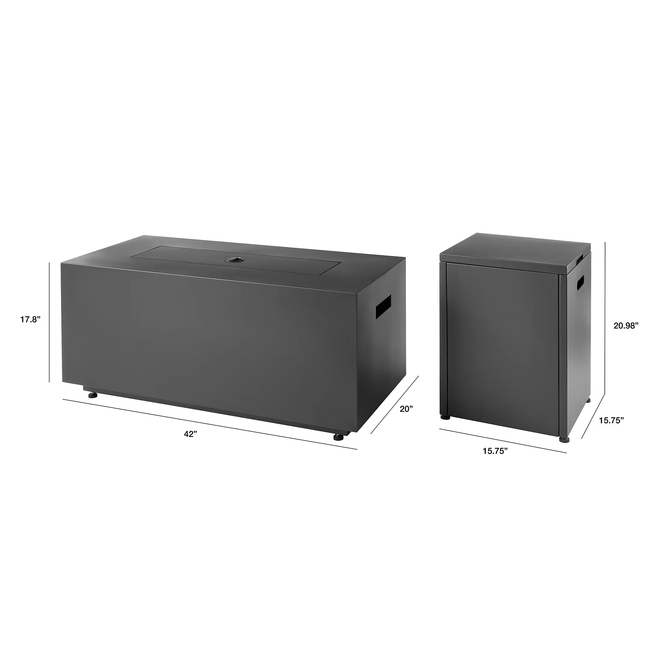 Durable Outdoor Heating with 50000 BTU, Adjustable Flame, Tank Hideaway and Cover - Steel Black Model 60569A