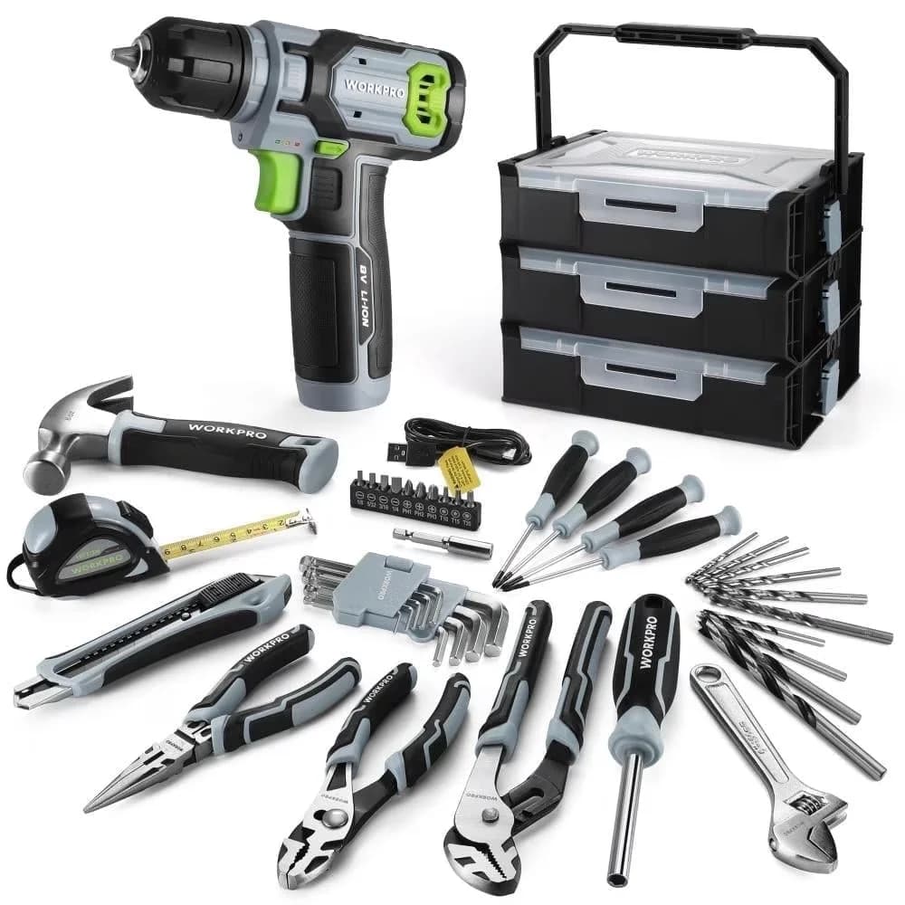 Reliable Drills Driver with Battery, Auto Shut-Off, 8V 2.0 Ah Power Drill Set - Model E4F032