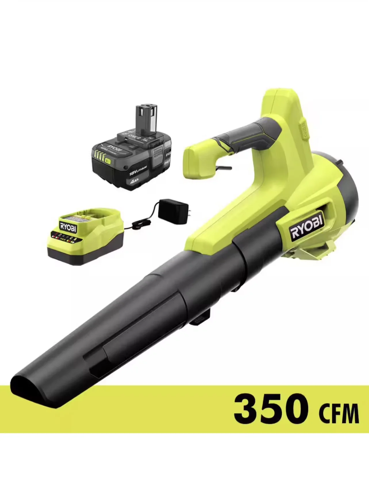 Leaf Blower Innovative with Battery, 18V, ONE+ 18V 100 MPH 350 CFM - Rustic Charm Model D21C87
