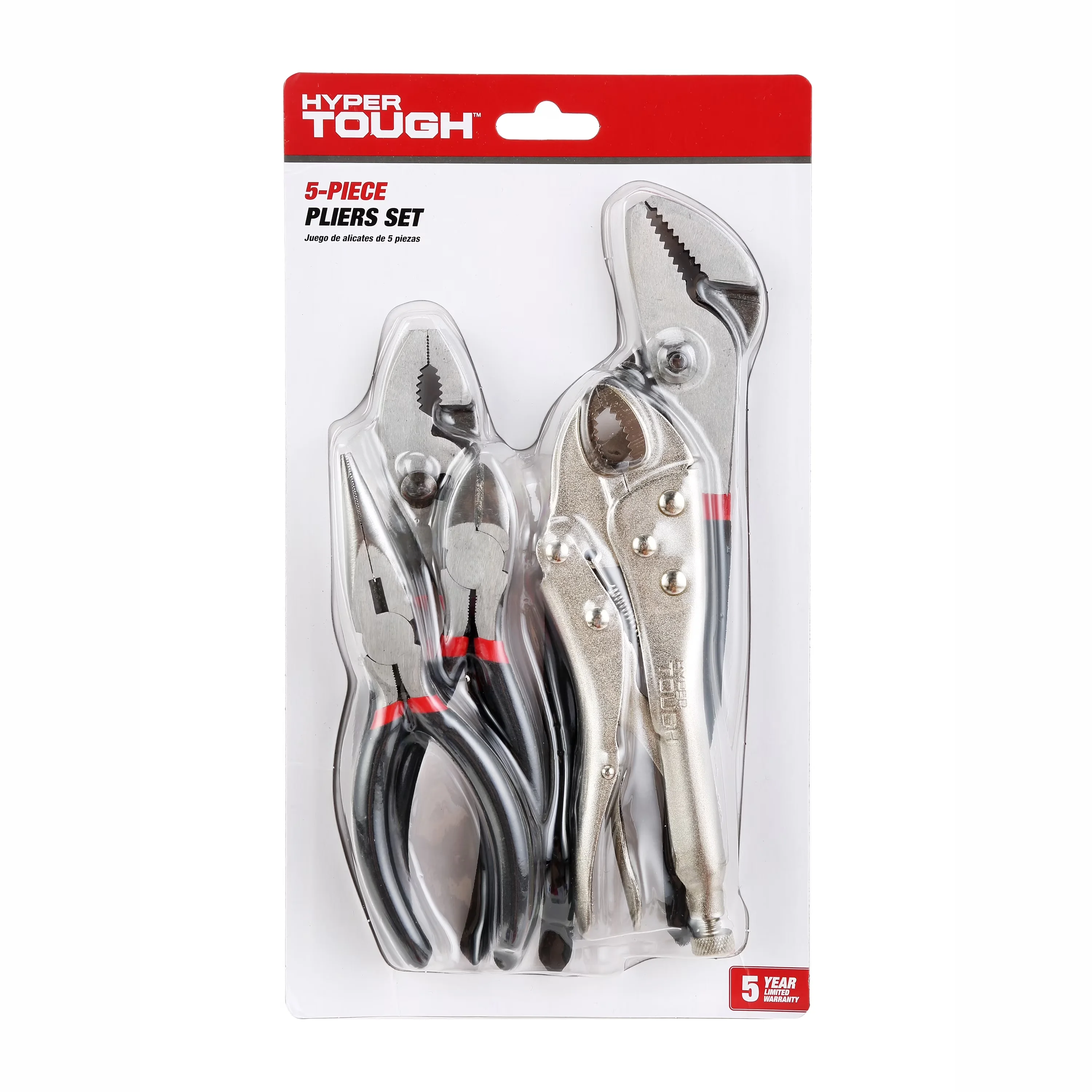 Reliable Hand Tool with 12.6inX10.1inX1.65in 2.94lb, Assorted Pliers, New, 5-Year warranty - 5pc Model 0D8A53