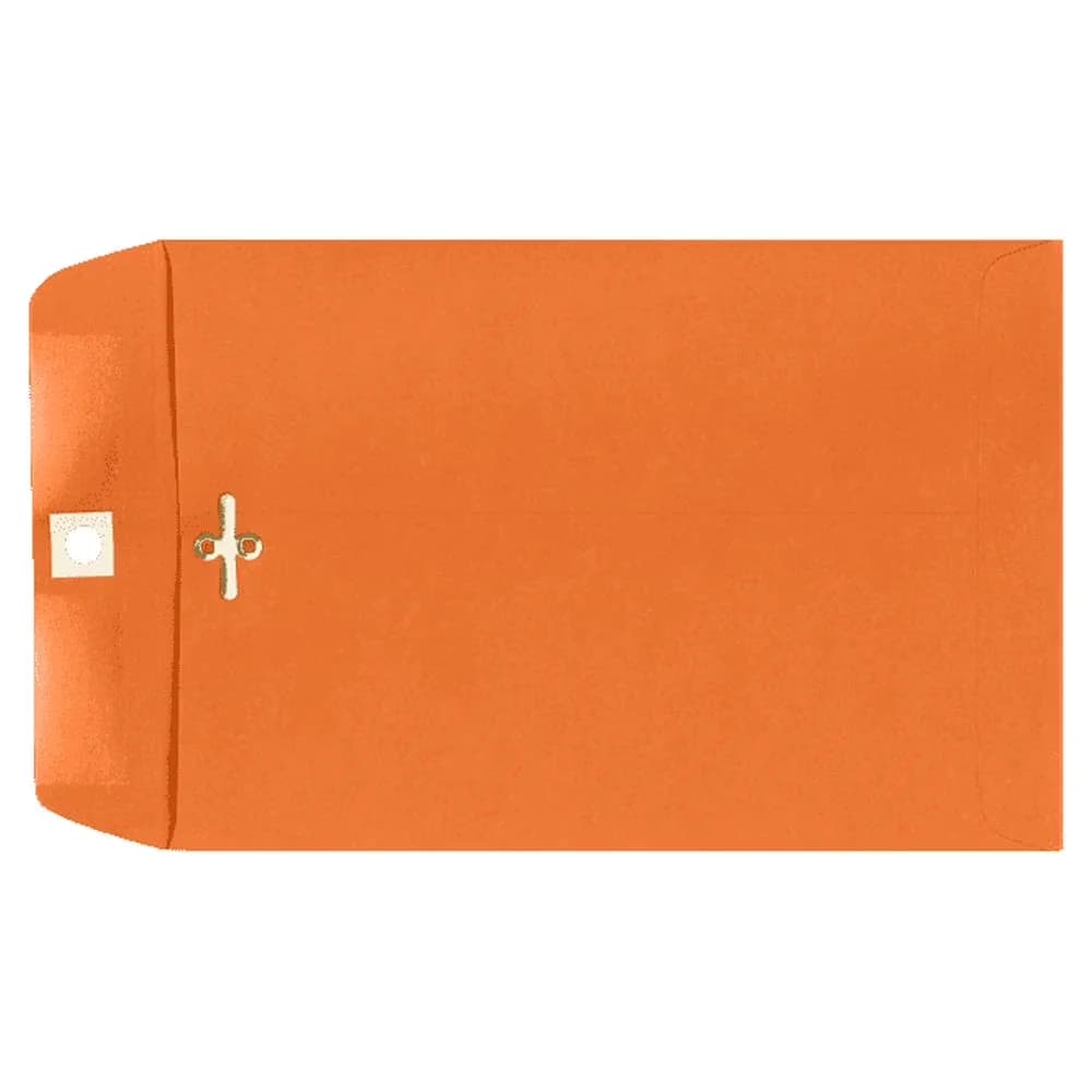 Premium Moving with Mandarin Orange, Size: 6 x 9, 6 x 9 Clasp Envelopes - Orange Model 70B1E7