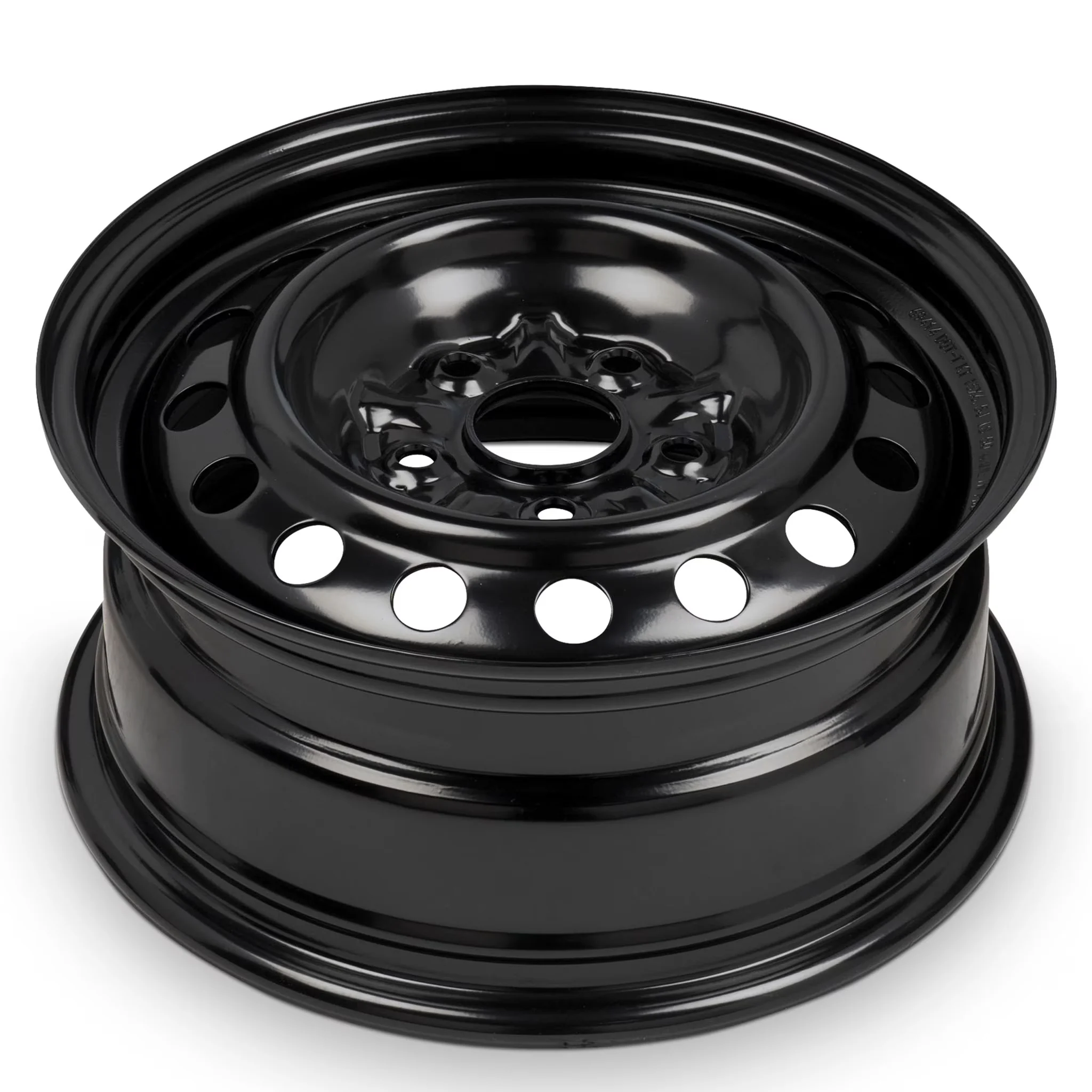 Classic Wheels And Rim with Condition:New Replacement, Color:BLACK - Black Steel Model 066E2D