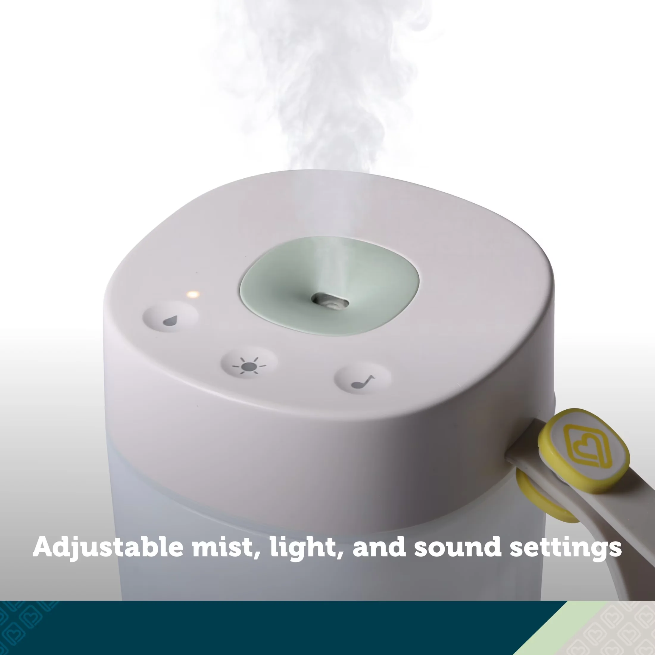 Premium Humidifier with Battery - Green for Bedroom HumidiGlo - Premium Collection Model 7A90DB