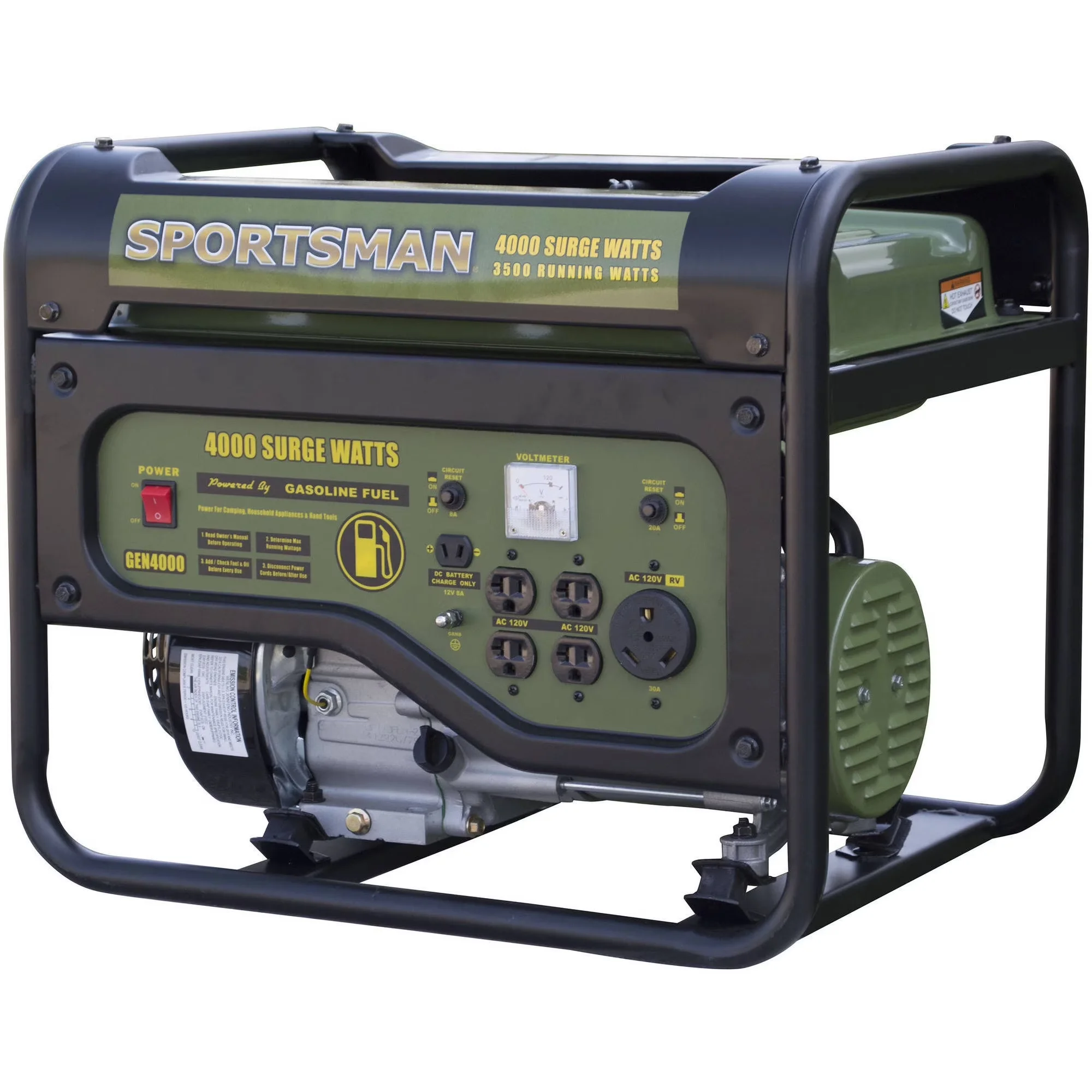 Quality Generator with 4000W, Low Oil Shutdown, Gasoline 4000W Portable - Model 1F21B6