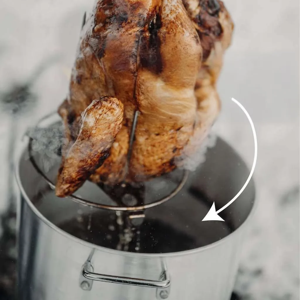 Outdoor Fryer Stylish with Complete Cooker, Large Turkey Set, Propane Burner - Model 84D160