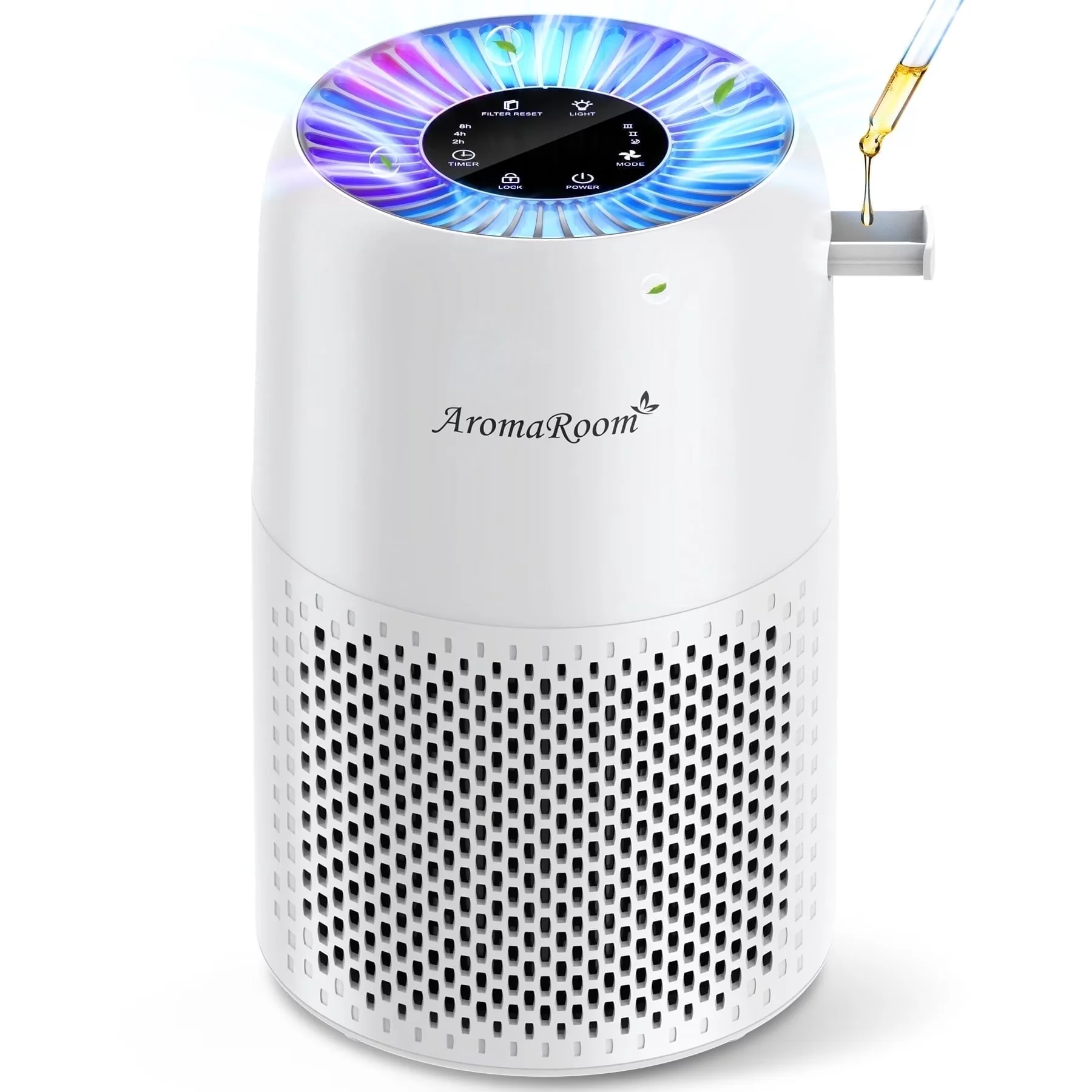 Air Purifier Stylish with Automatic Shut-Off, Variable Speed, Filter Change Indicator for Bedroom, Home - Model 362956
