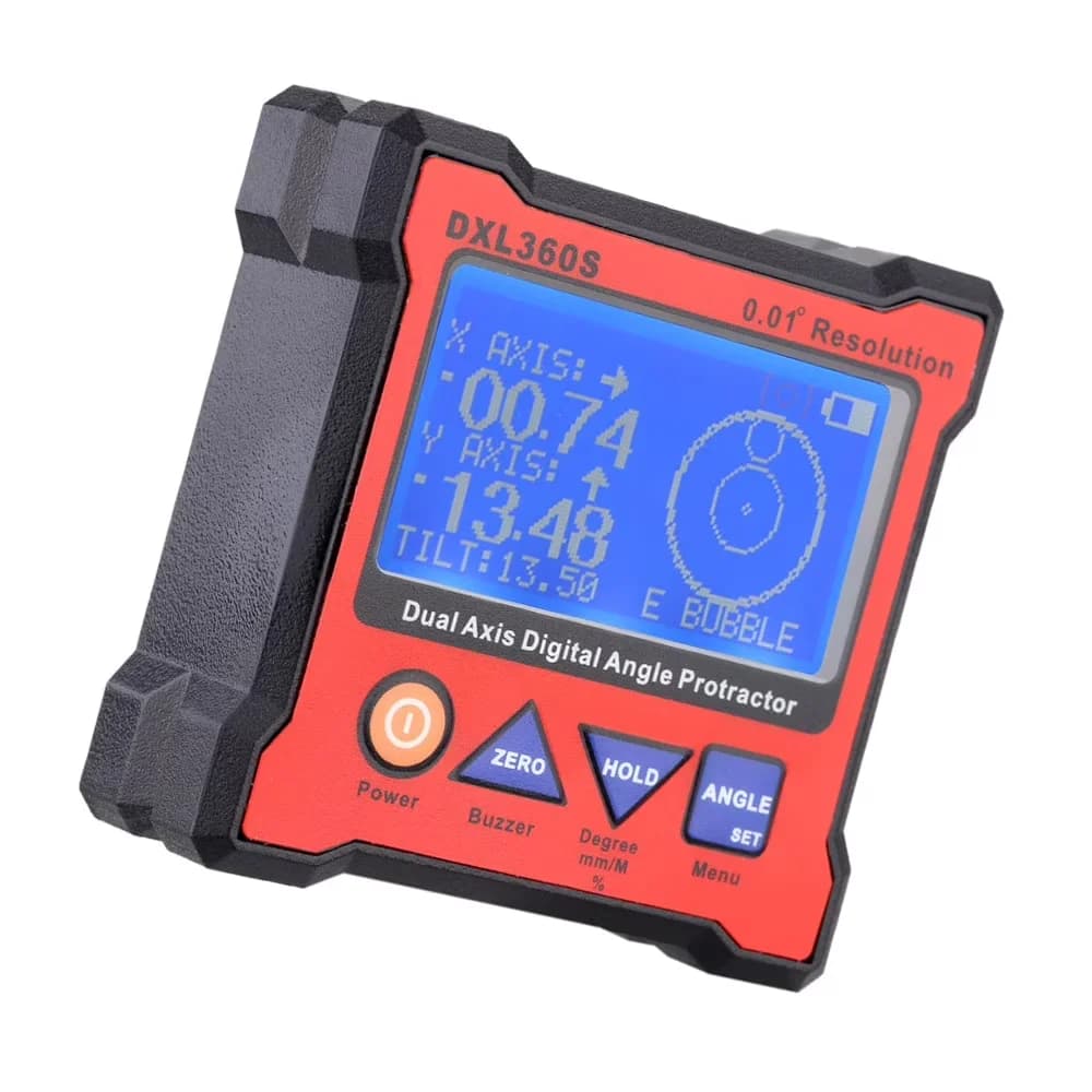Measuring Layout Efficient with Battery, Magnetic, spirit level - Red 100 Model D4FDC8