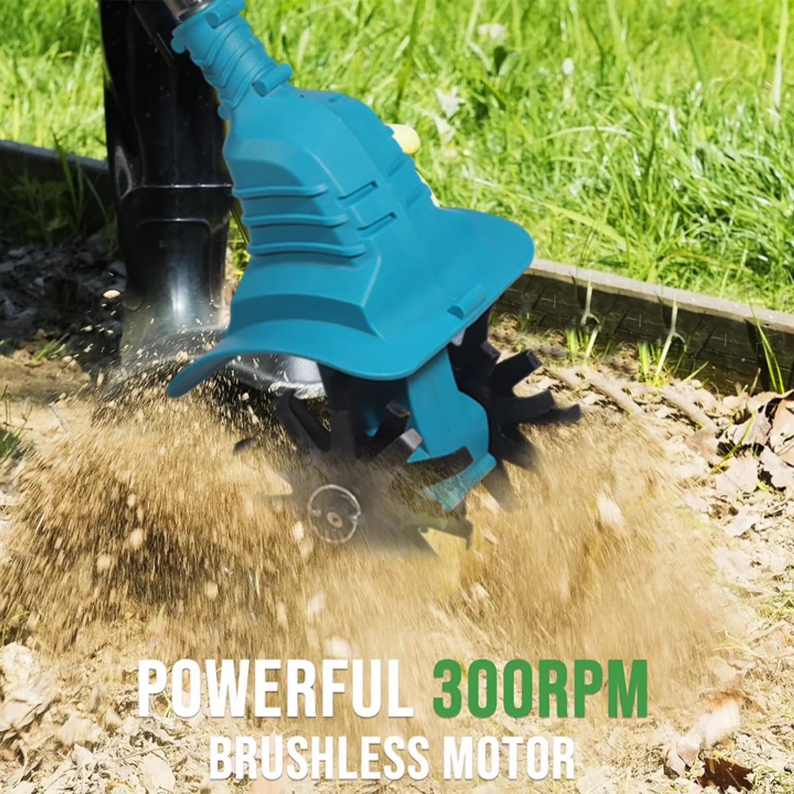 Trillers Cultivator Sleek with Battery, 21V, Cordless Tiller - Low Maintenance Model DFA7A0