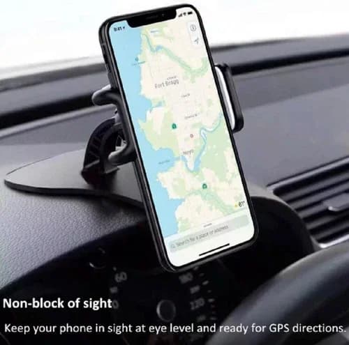 Essential Home Gym with Adjustable Stand, 360° Universal Car Dashboard Phone Mount - Model C6594F