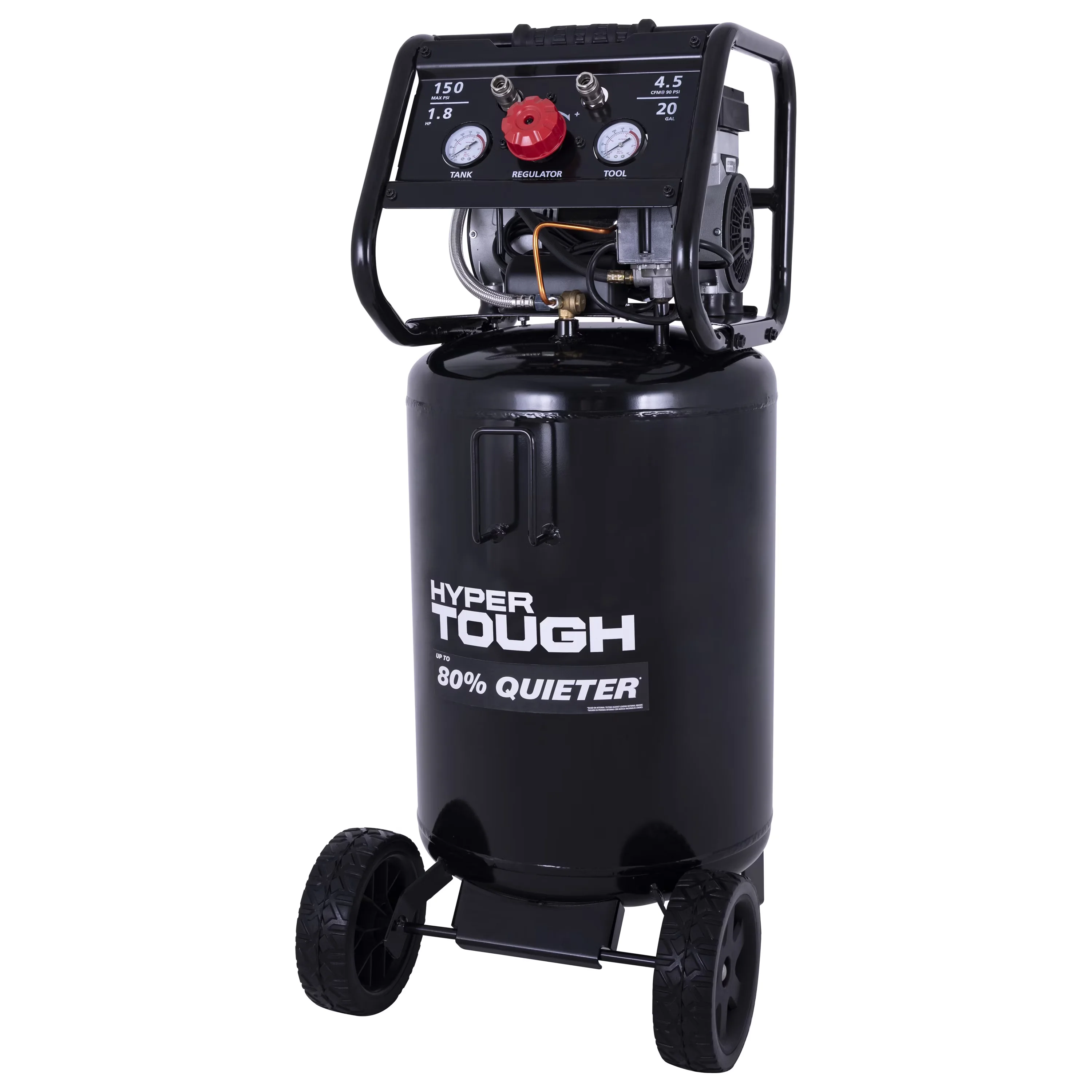 Sleek Power Tool with Safety Valve, Adjustable, 20G AIR COMPRESSOR - Red Model 4B2C89