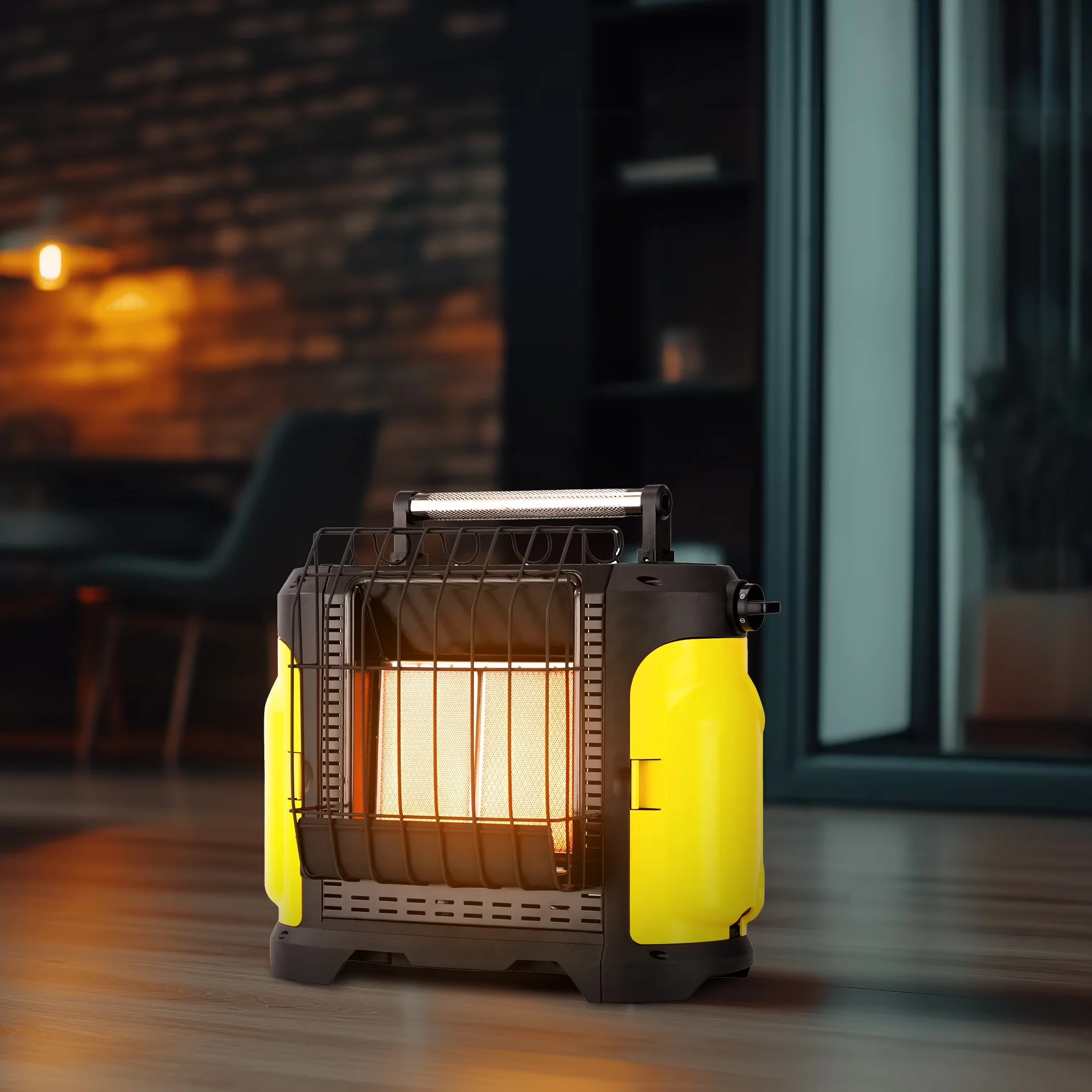 Modern Portable And Electric Space Heater with Automatic Shutoff, Material: Plastic, Indoor/Outdoor - Black Model CEA738