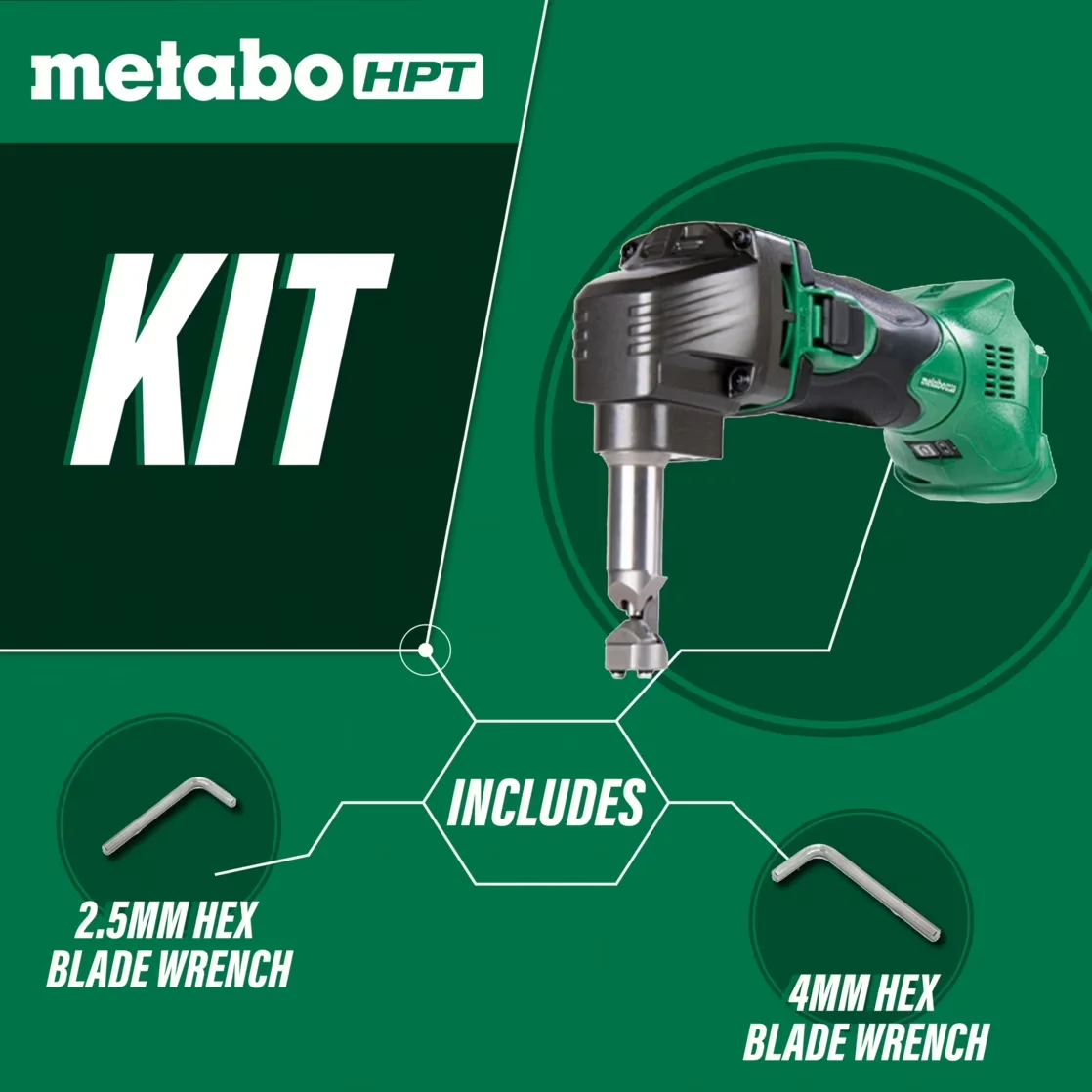 Power Saw Classic with 18V, Compact, 18V Cordless Metal Nibbler Tool Only - Multicolor Model C45ED8