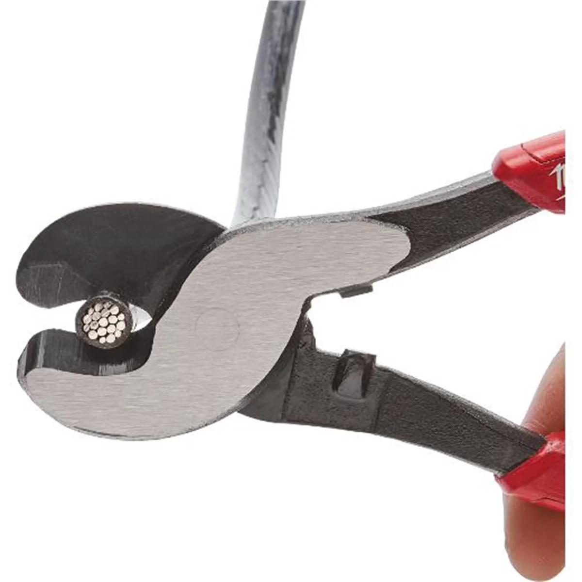 Sleek Hand Tool with Comfort Grip, Beveled jaw head, Comfort Grip Cable Cutting Pliers - Black Model 187A1E