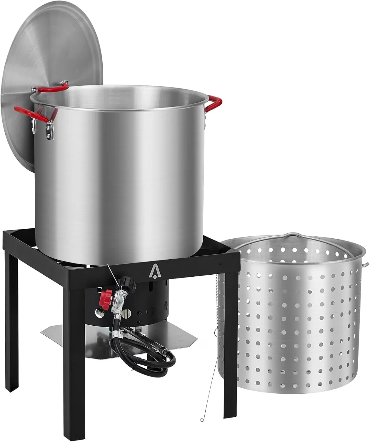 Outdoor Fryer Versatile with 110000 BTU, Adjustable Regulator, Crab Boiler and Combo - Aluminum Model F3A60A