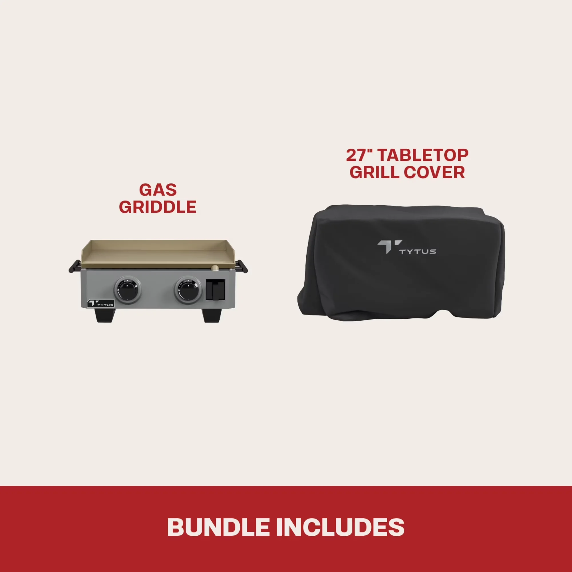 Flat Top Grill Stylish with Portable, Cover, Emberwood Gas Griddle - Powder Coated Steel Gray Model C94FF0