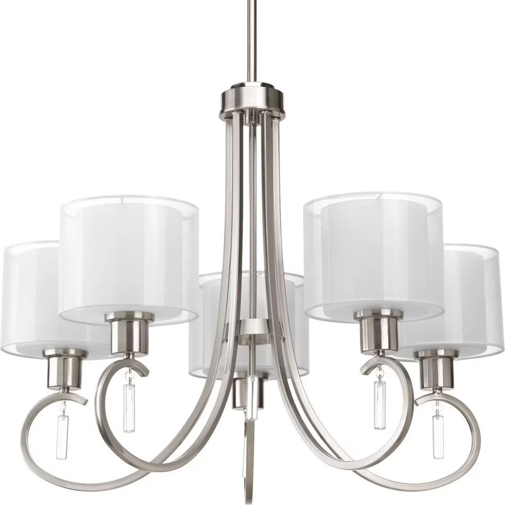 Durable Ceiling Lights Fixture with Incandescent, 100W, Transitional - Silver Ceramic, Steel Model 496824