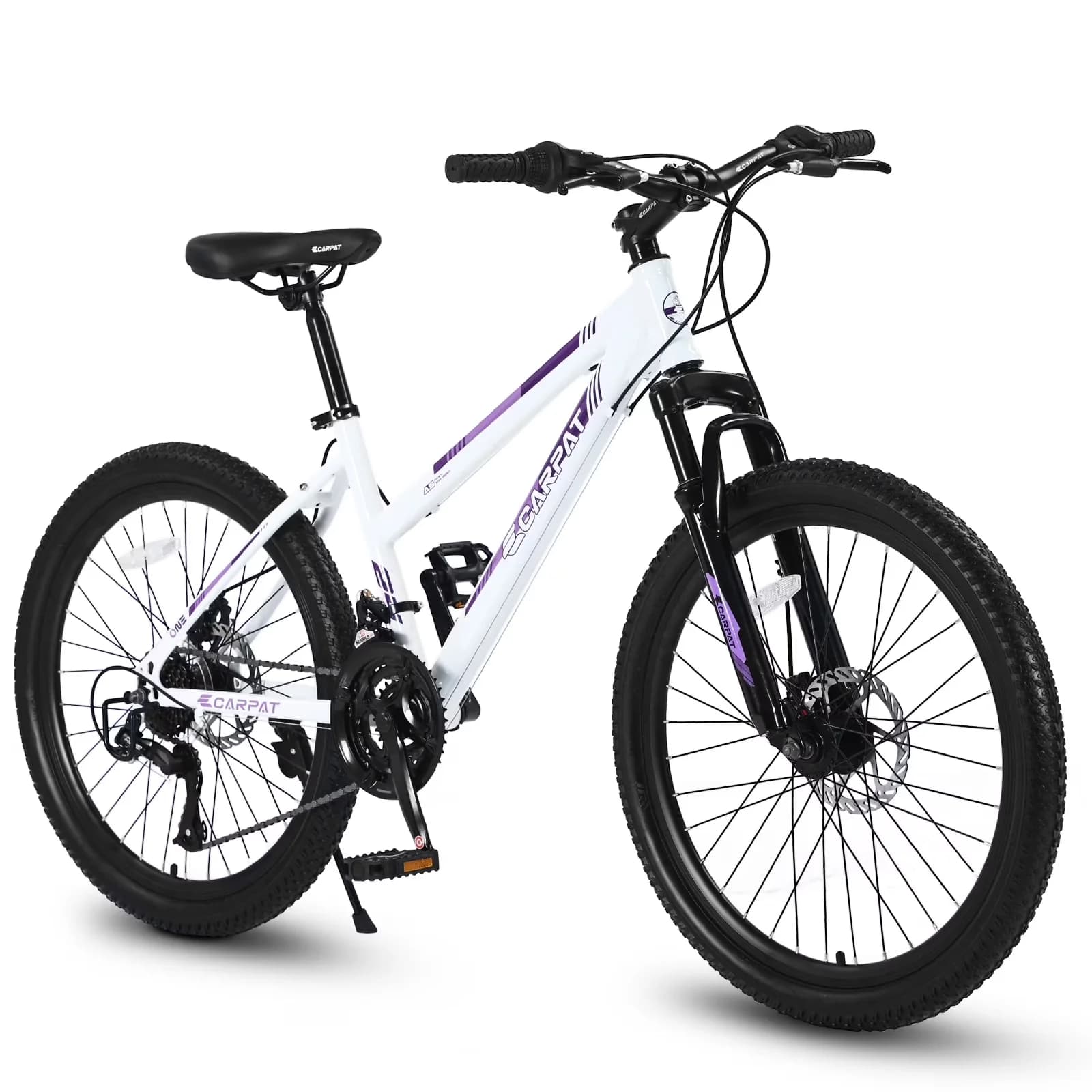 Sleek Cruiser Bike with Lightweight, 24" - White Women - Long-Lasting Performance Model FD666D