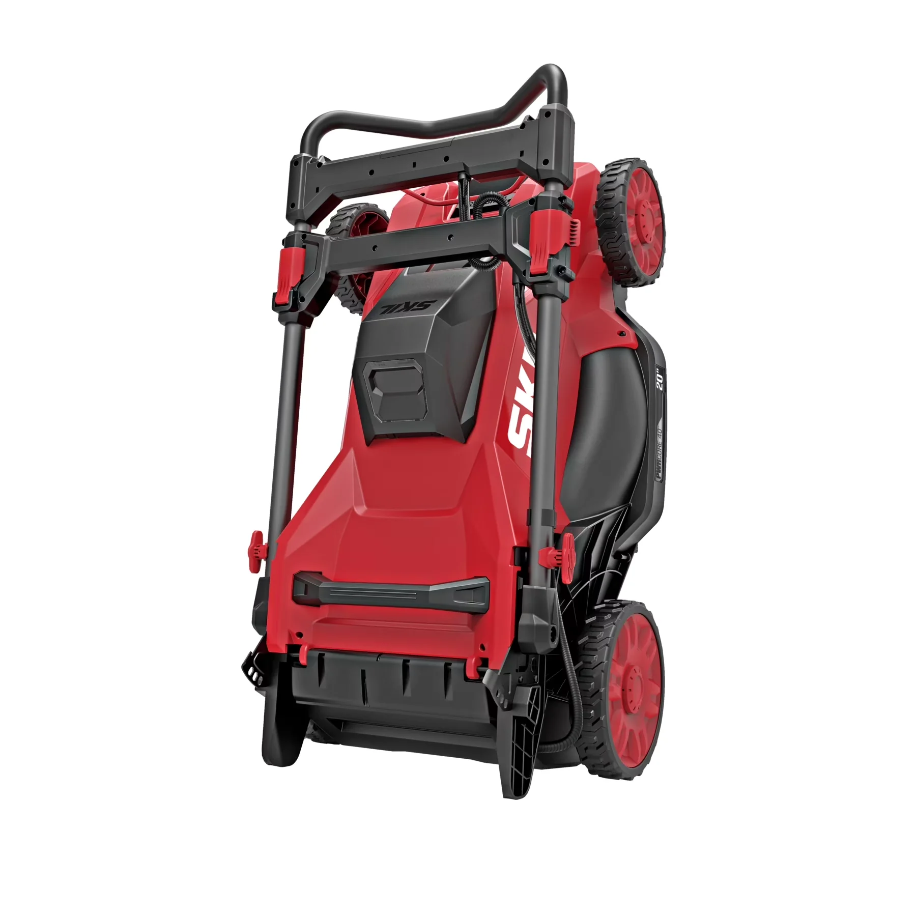Push Mower Quality with Battery, 40V, Folding Handle - Red - Traditional Style Model 1B829C