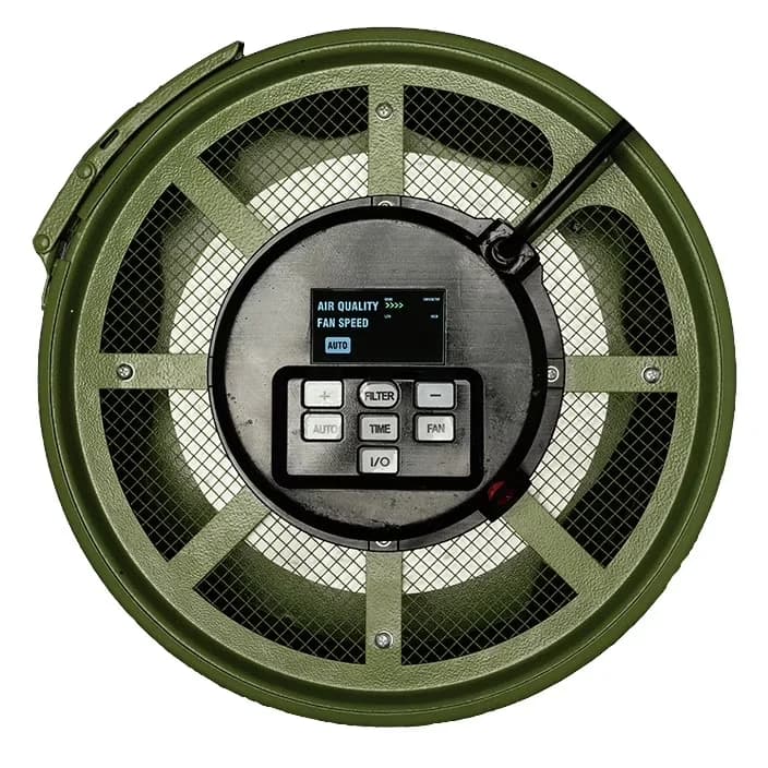 Compact Air Purifier with Filter Change Indicator - Green 1/5 - Quality Construction Model B6B838