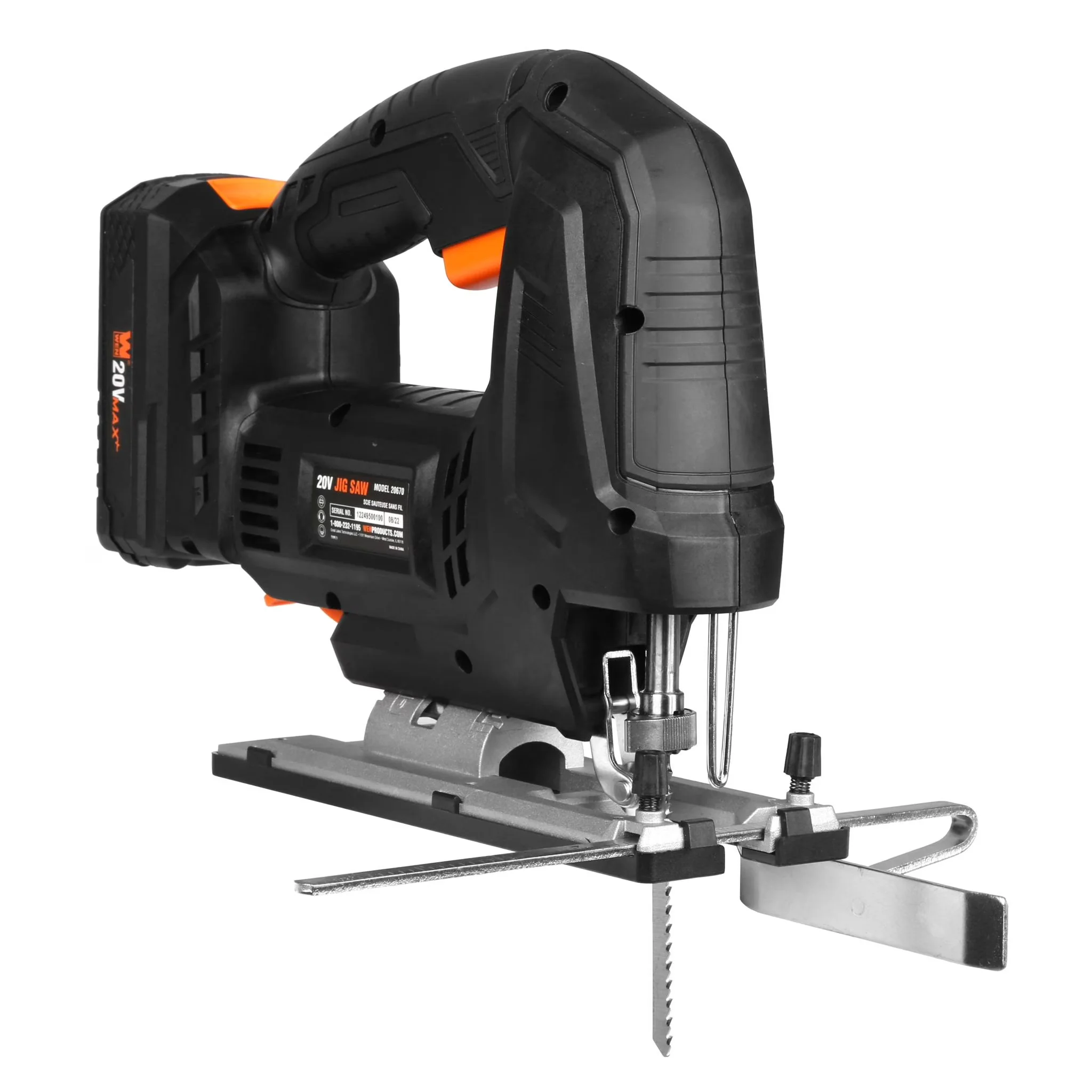 Professional Power Saw with Battery, 20V, 4.0Ah Lithium Ion Battery and Charger - Model 0E46DD