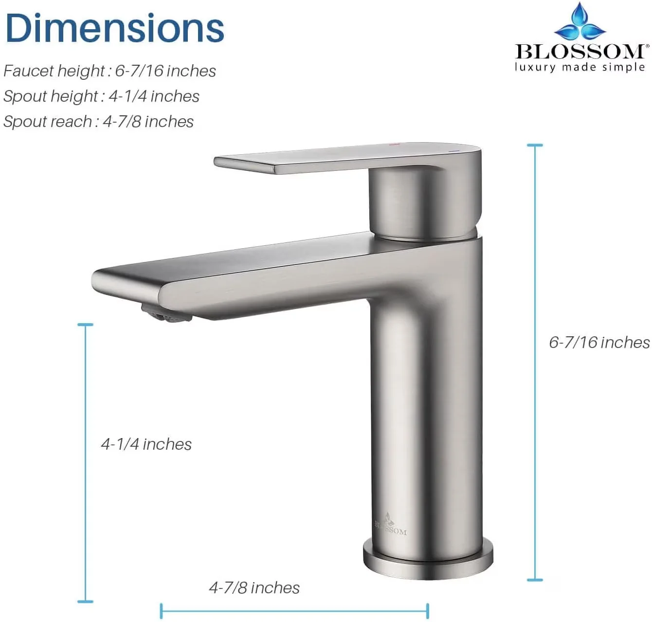Classic Bathroom Renovation with Brass Chrome Single Hole Faucet, Crafted from durable brass material. - Chrome Brass Model 75FAEE